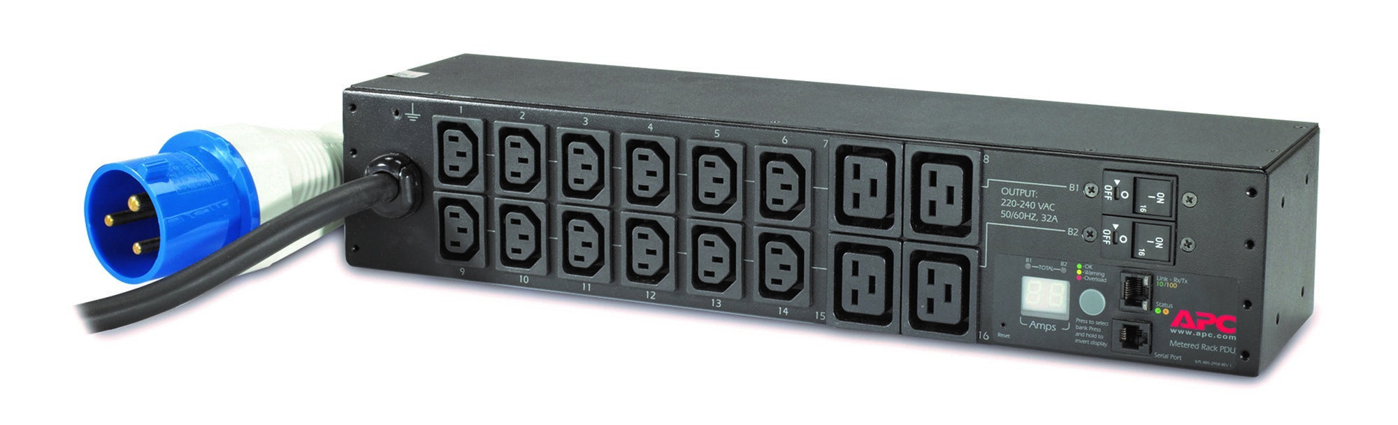 APC Rack PDU Metered 2U 32A 230V 12 C13 4 C19