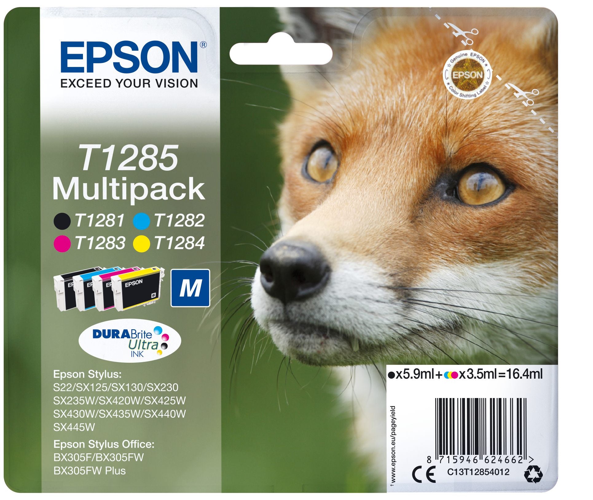 Ink/T1285 Fox 3.5ml CMY 5.9ml BK