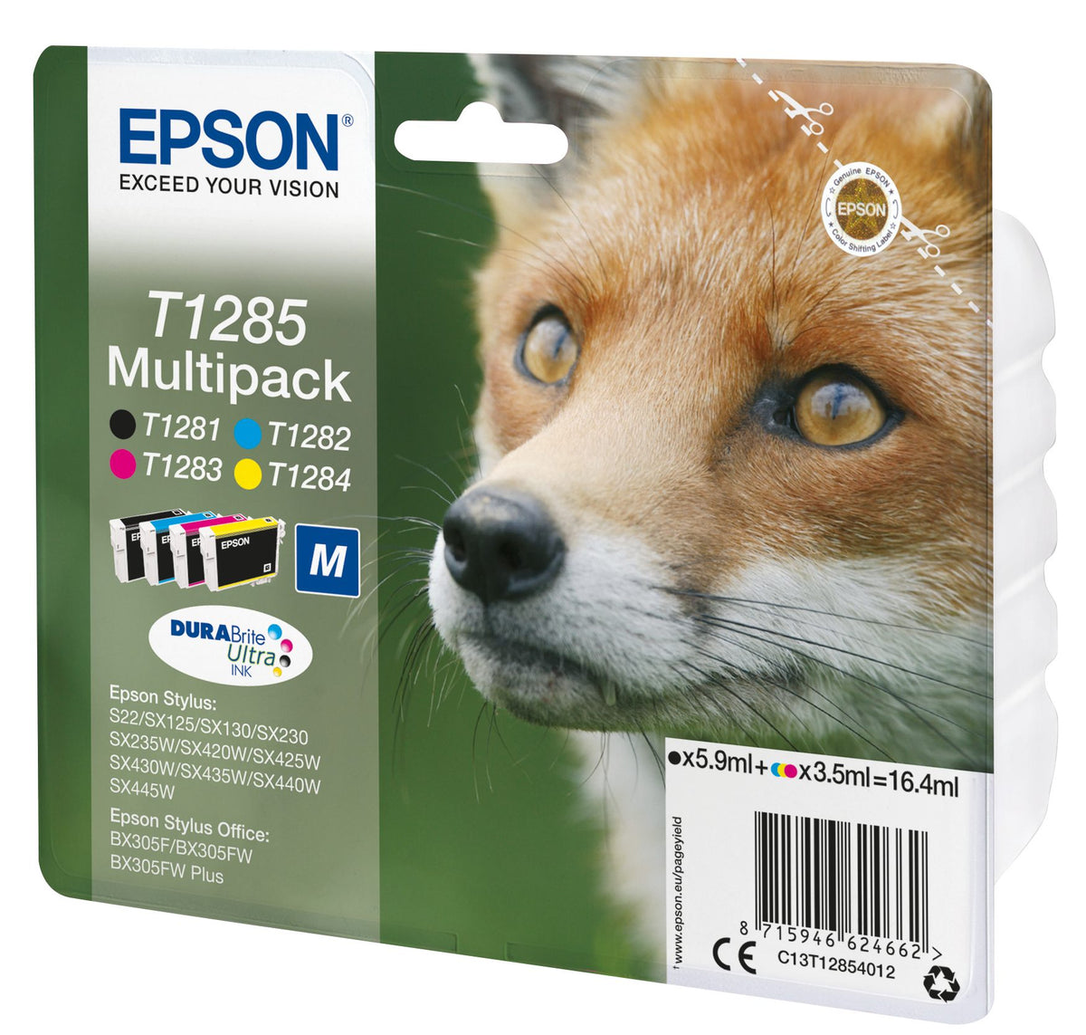 Ink/T1285 Fox 3.5ml CMY 5.9ml BK