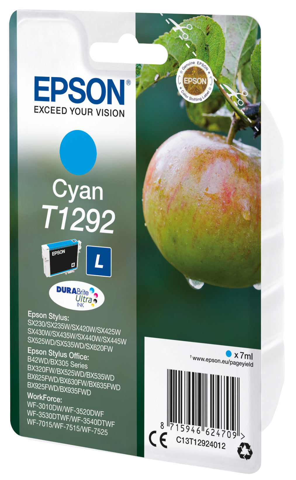 Ink/T1292 Apple 7ml CY SEC