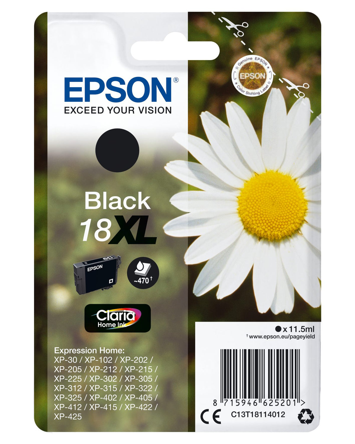 Ink/18XL Daisy 11.5ml BK