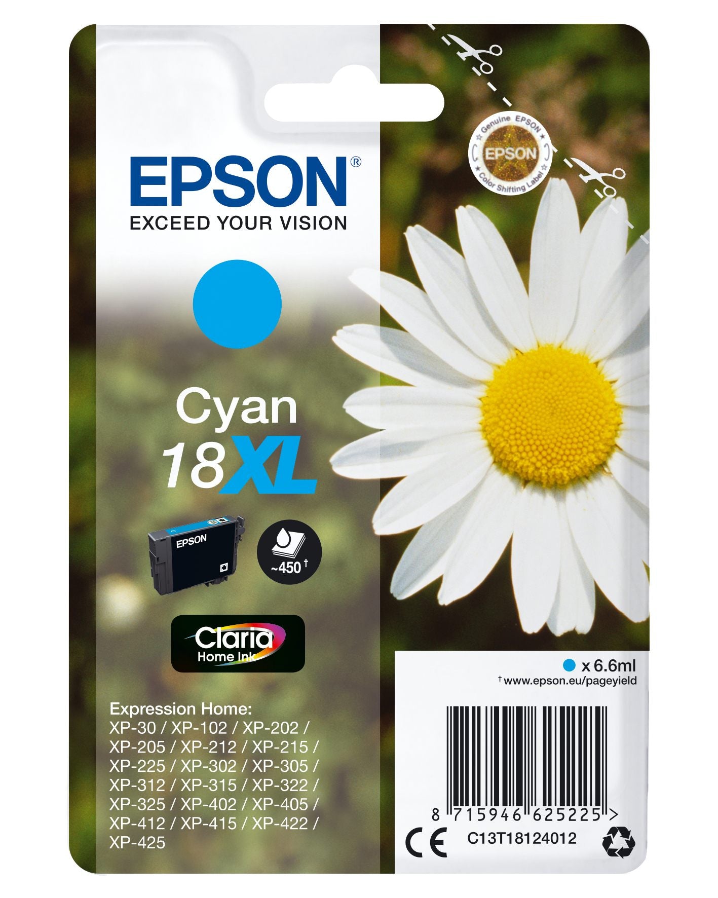 Ink/18XL Daisy 6.6ml CY