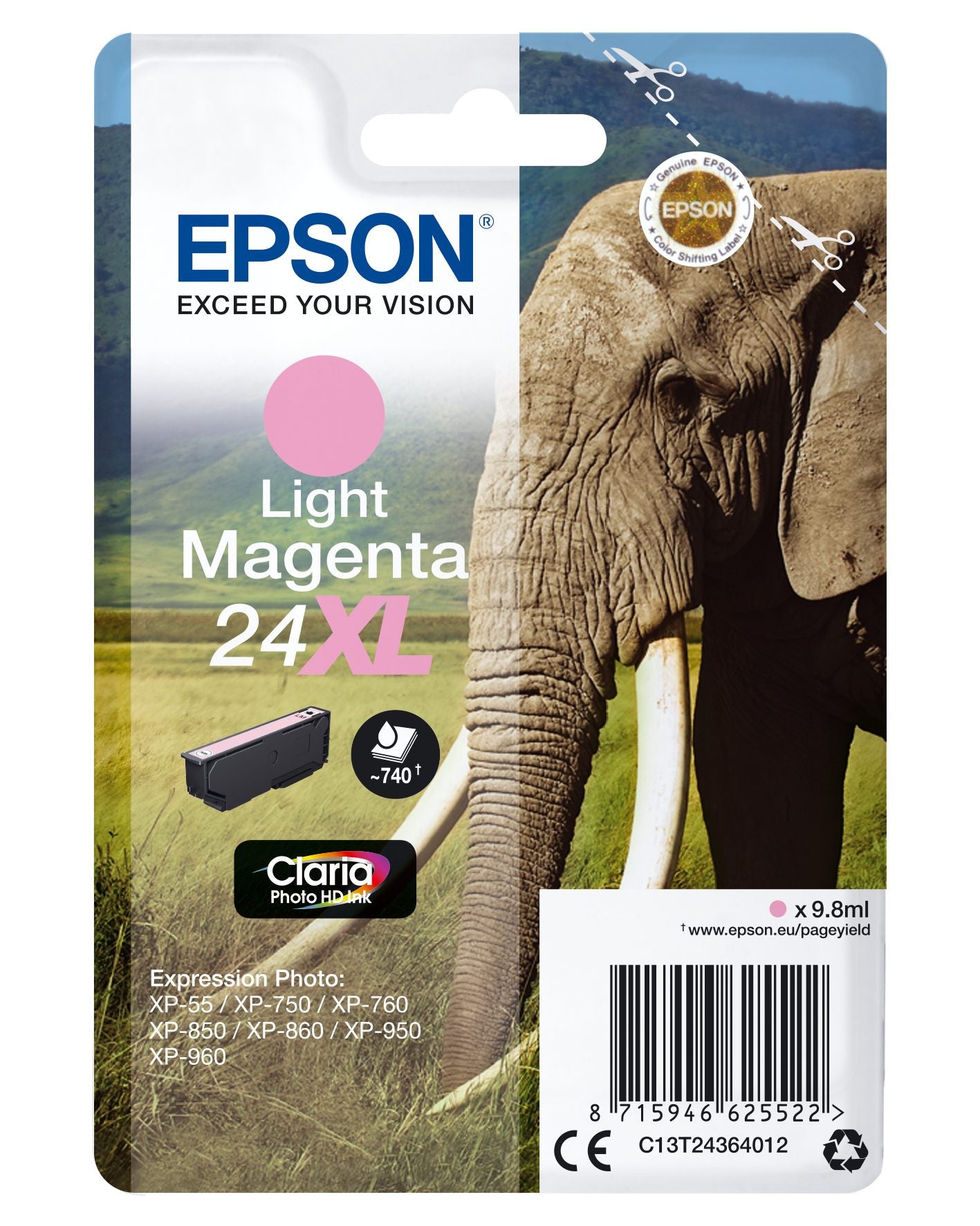 Ink/24XL Elephant 9.8 ml LMG