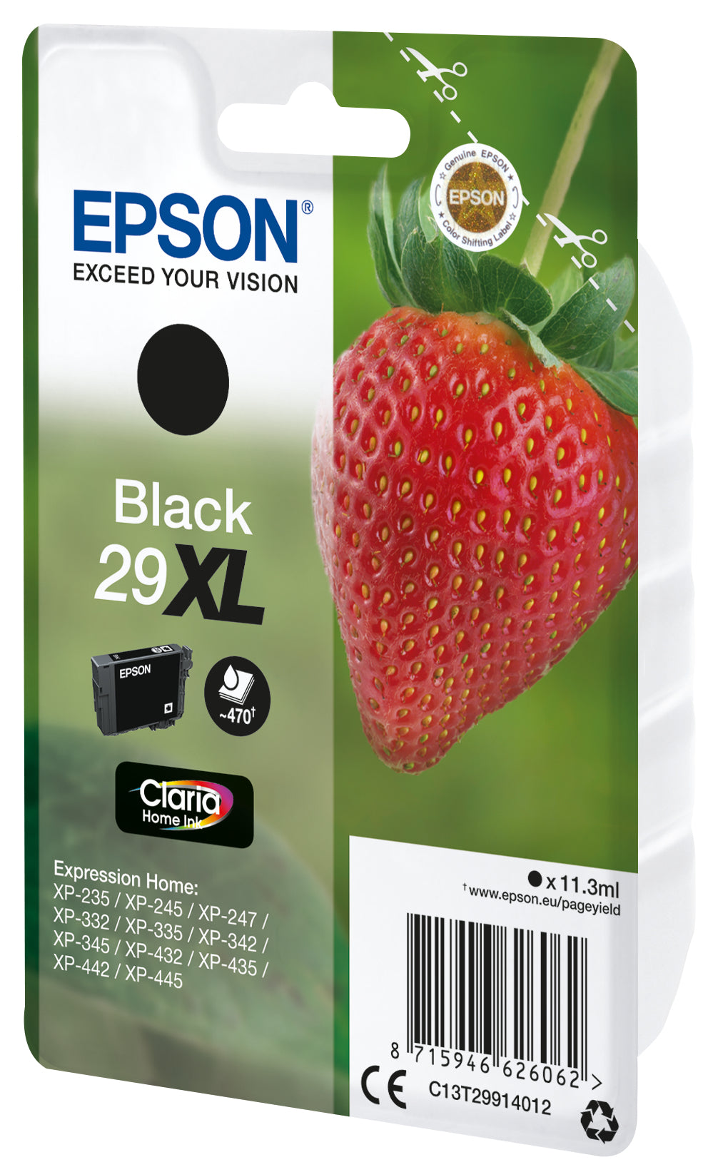 EPSON 4LB Cartridge Fraise - Ink Claria Home Black XL w/s