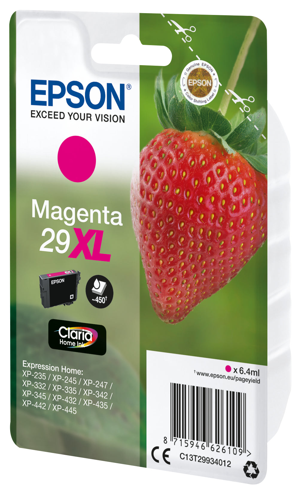 EPSON 4LB Cartridge Fraise - Ink Claria Home Magenta XL w/s