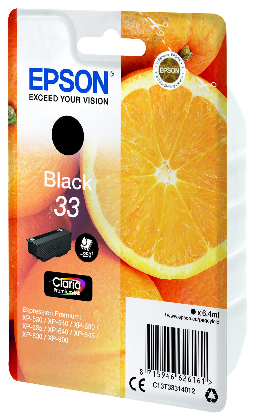 EPSON 4LB Cartouche Oranges Ink Claria Premium Black w/s
