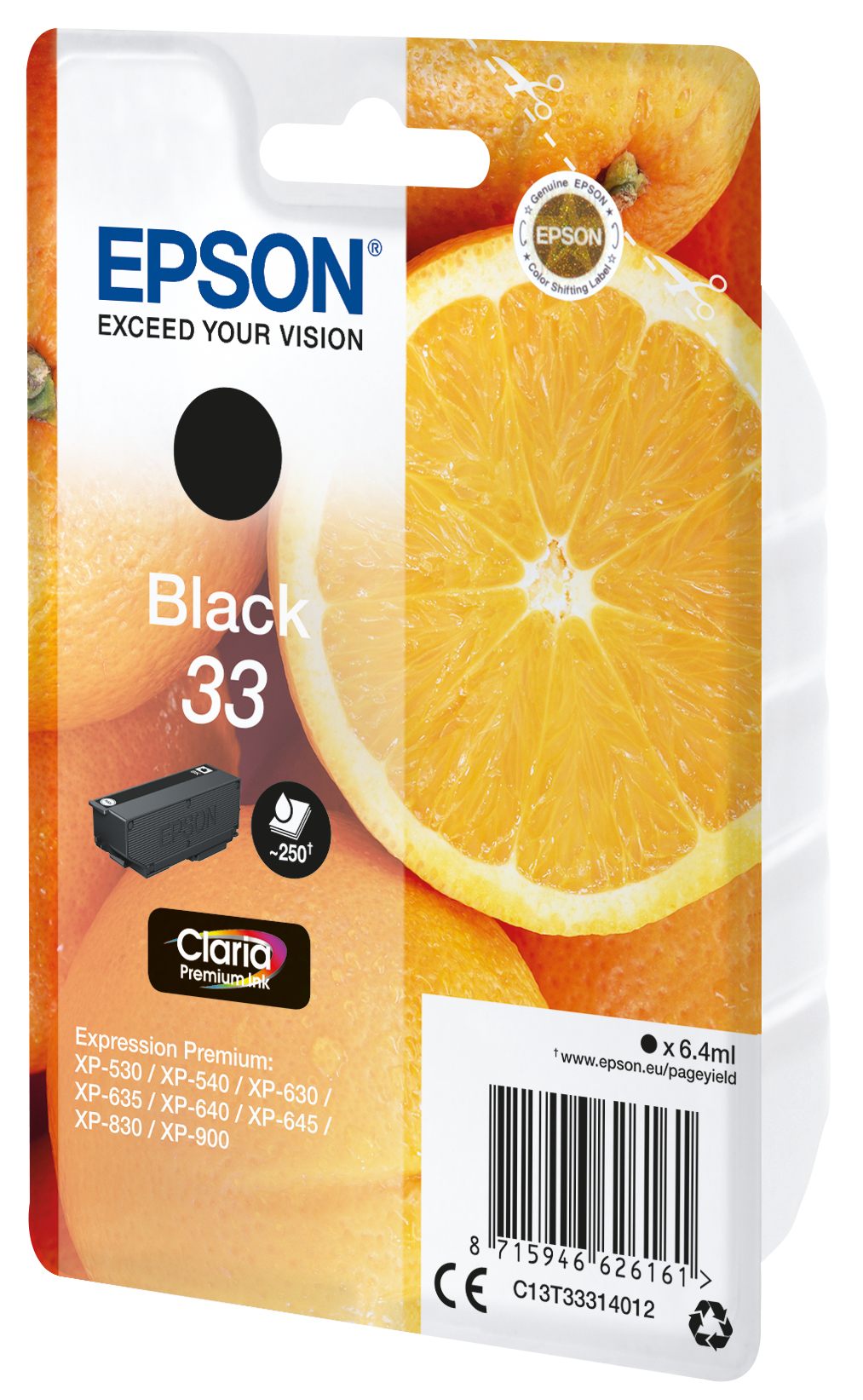 EPSON 4LB Cartouche Oranges Ink Claria Premium Black w/s