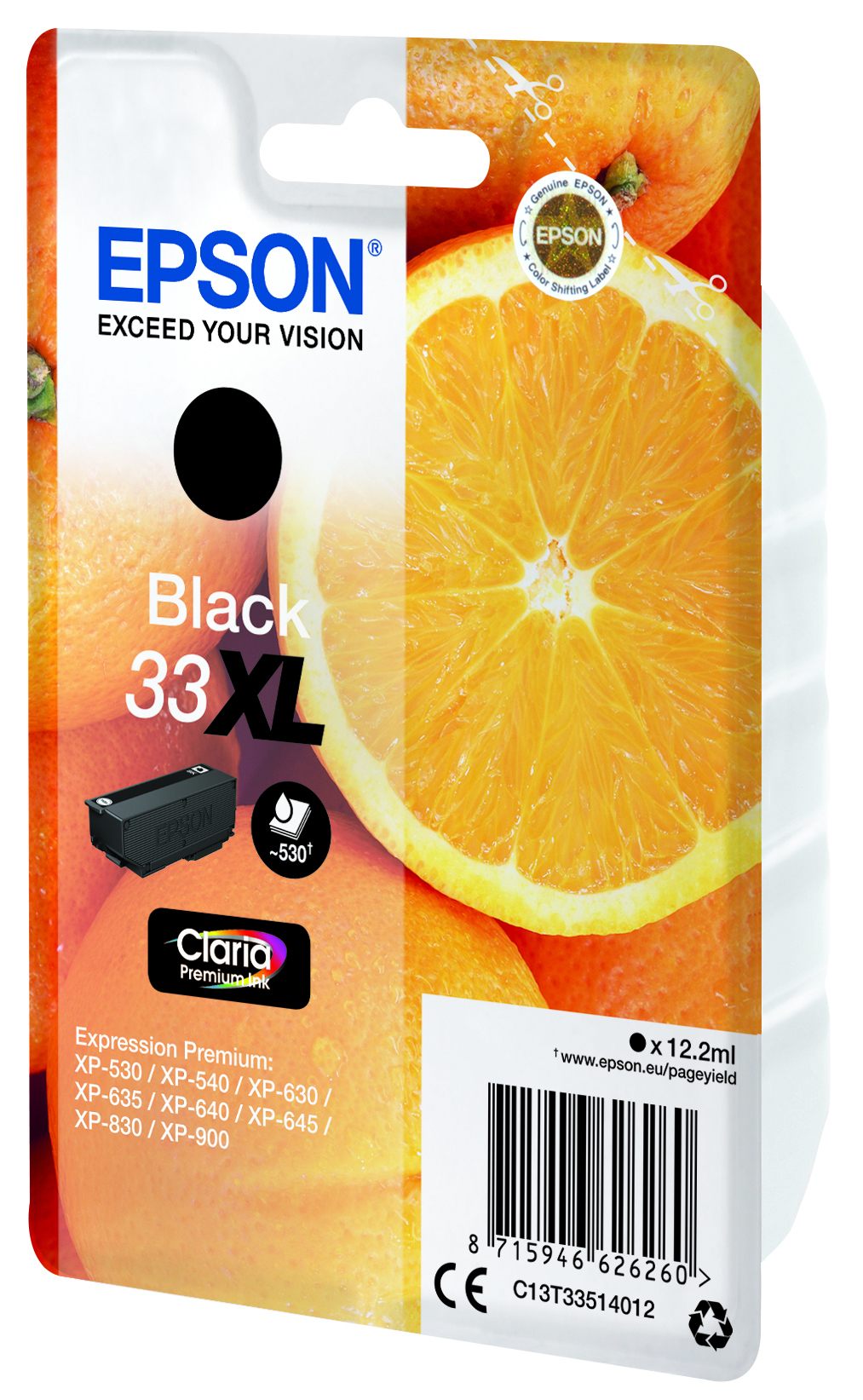EPSON 4LB 33XL Ink Black Claria Premium Singlepack w/s