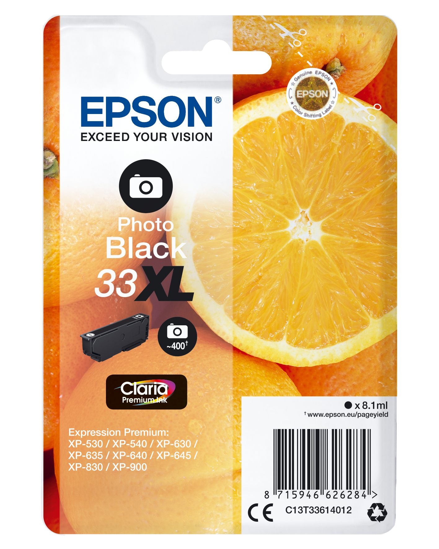 Ink/33XL Oranges 8.1ml PBK SEC