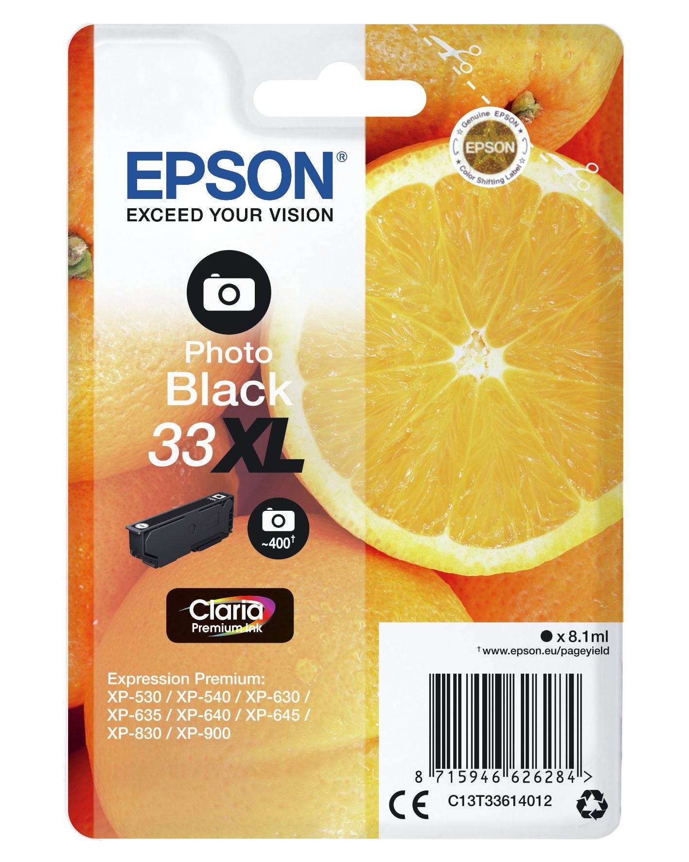 Ink/33XL Oranges 8.1ml PBK SEC
