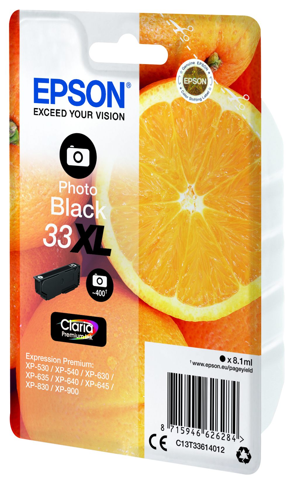 Ink/33XL Oranges 8.1ml PBK SEC