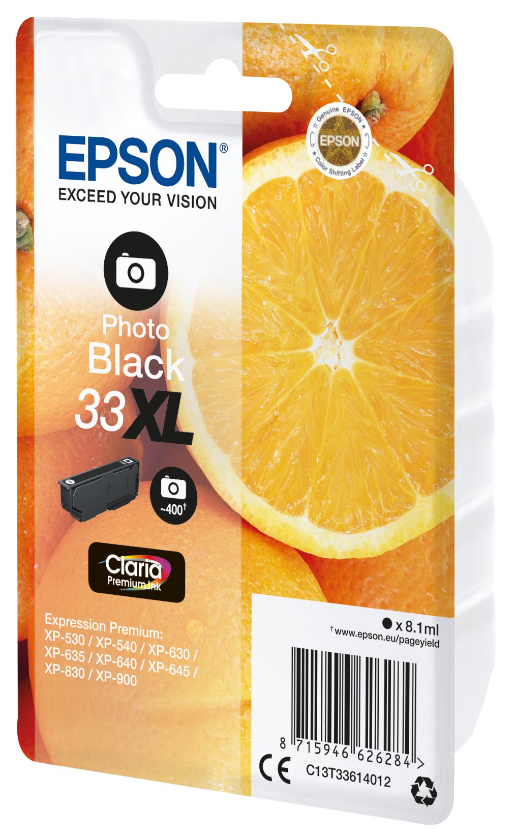 Ink/33XL Oranges 8.1ml PBK SEC