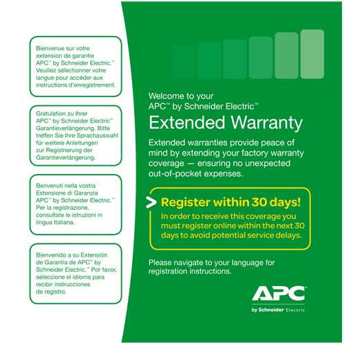 APC 1 Year Extended Warranty in a Box - Renewal or High Volume