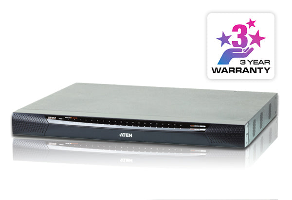 Aten PREMIUM KN2140VA Switch kvm IP 40 serveurs - 3 accès : 1 Local + 2 Distants