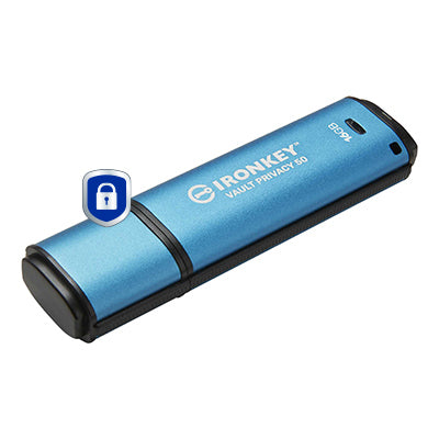 KINGSTON 16Go IronKey Vault Privacy 50 USB AES-256 Encrypted FIPS 197
