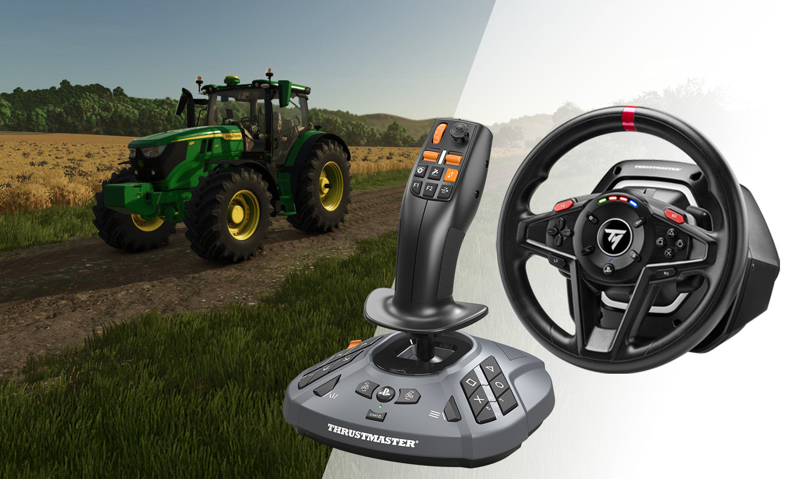 THRUSTMASTER T128-P Simtask Farming Pack pour PS5 et PC