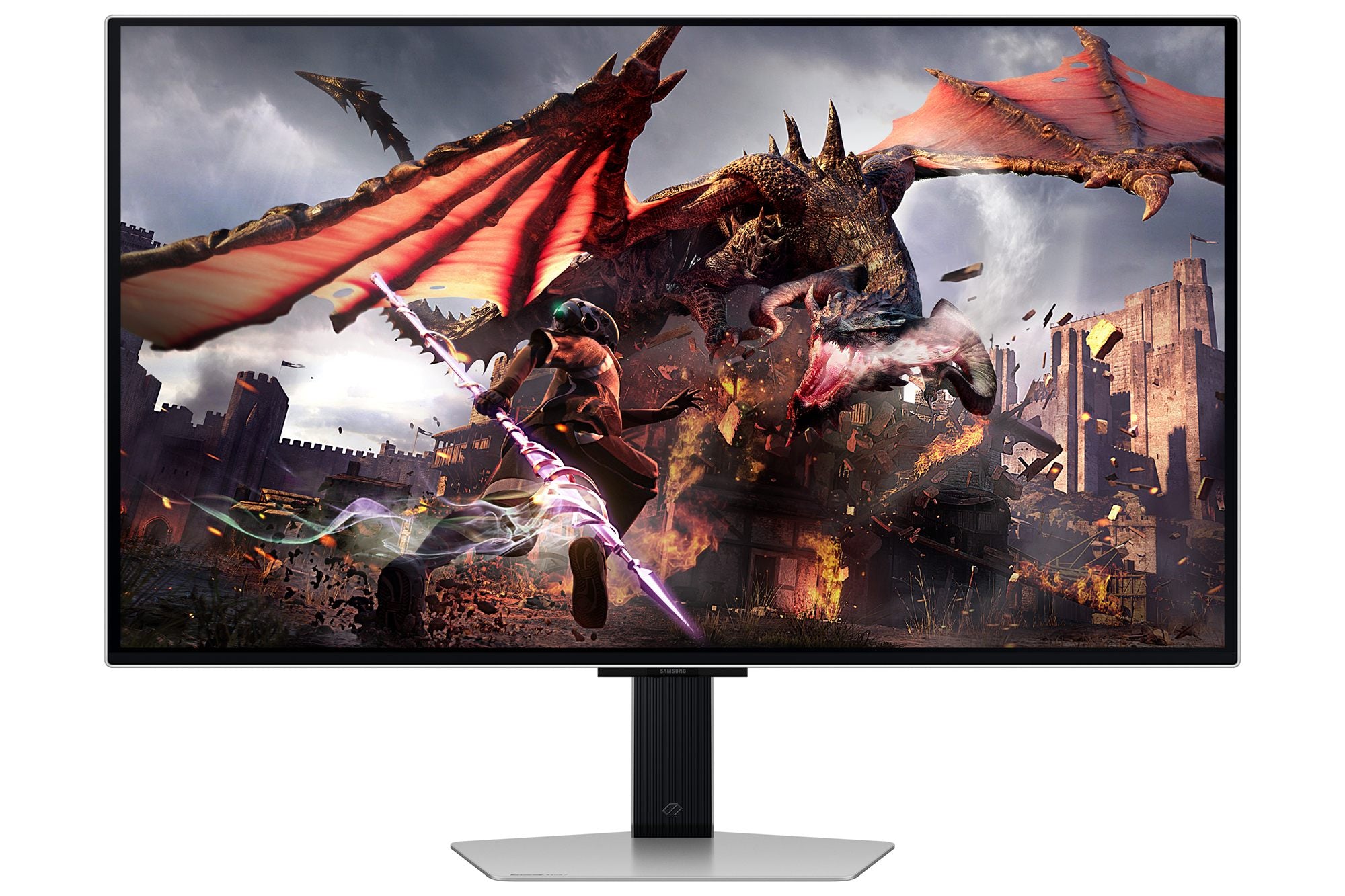 "Samsung G80SD écran plat de PC 81,3 cm (32"") 3840 x 2160 pixels 4K Ultra HD OLED Argent"