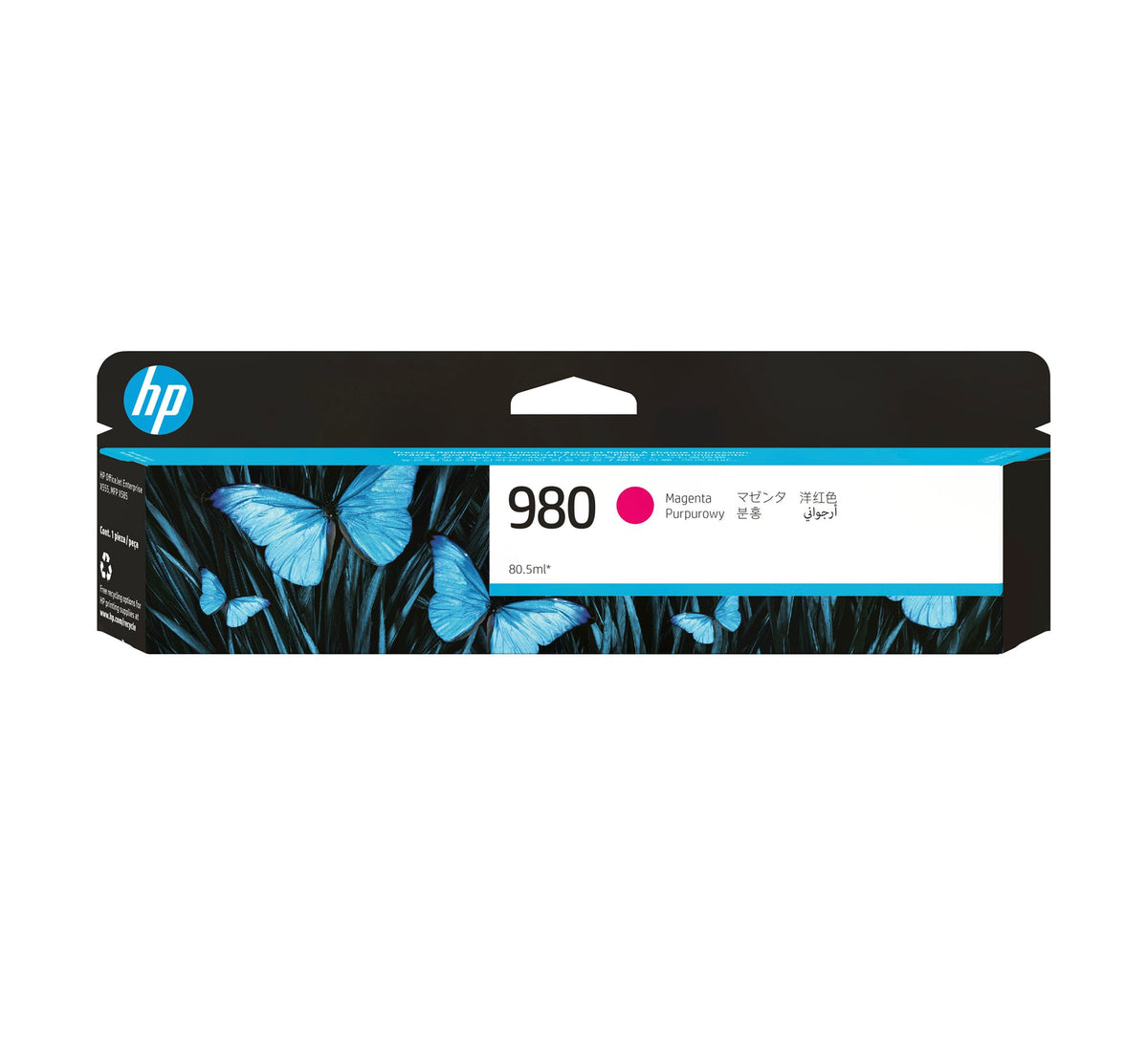 HP 980A original Ink cartridge D8J08A magenta standard capacity 80.5ml 6.600 pages 1-pack Office jet Enterprise