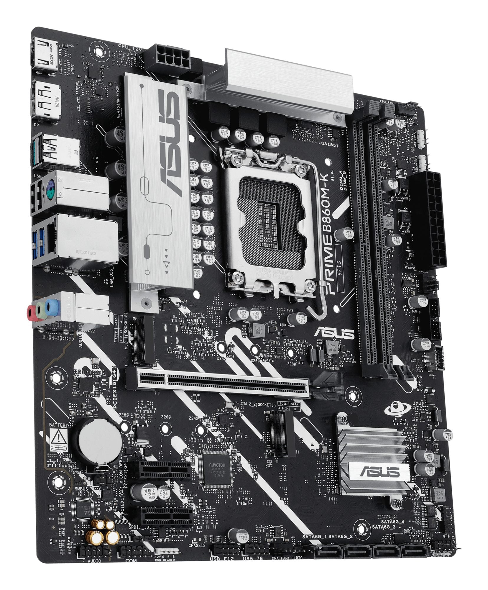 ASUS PRIME B860M-K LGA1851 DDR5 mATX MB 1xHDMI 1xDP 2xM.2 4xSATA