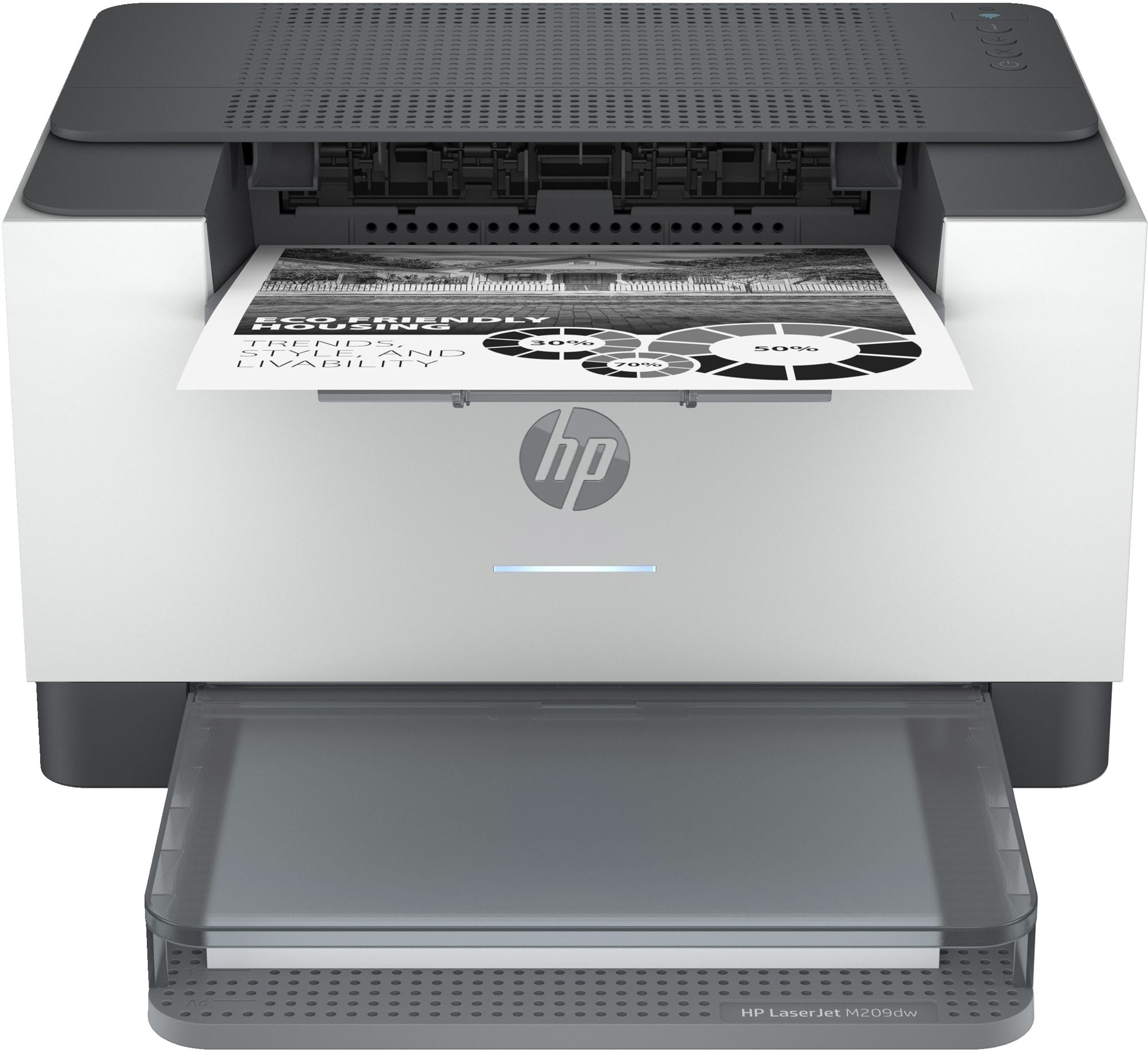 HP LaserJet M209dw Printer Mono B/W Duplex laser A4 600x600dpi 29ppm capacity: 150 sheets USB 2.0 LAN Wi-Fi Bluetooth LE