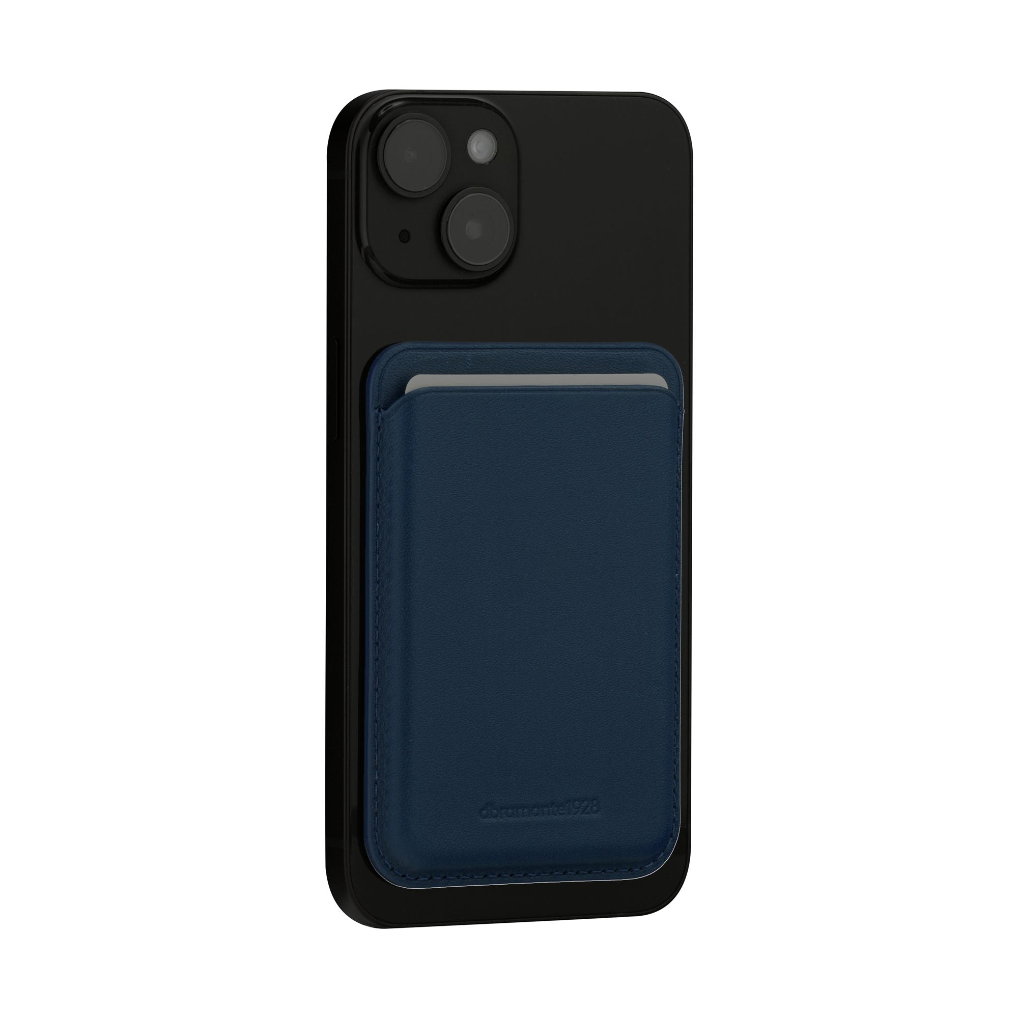 Leather wallet with MagSafe Blue