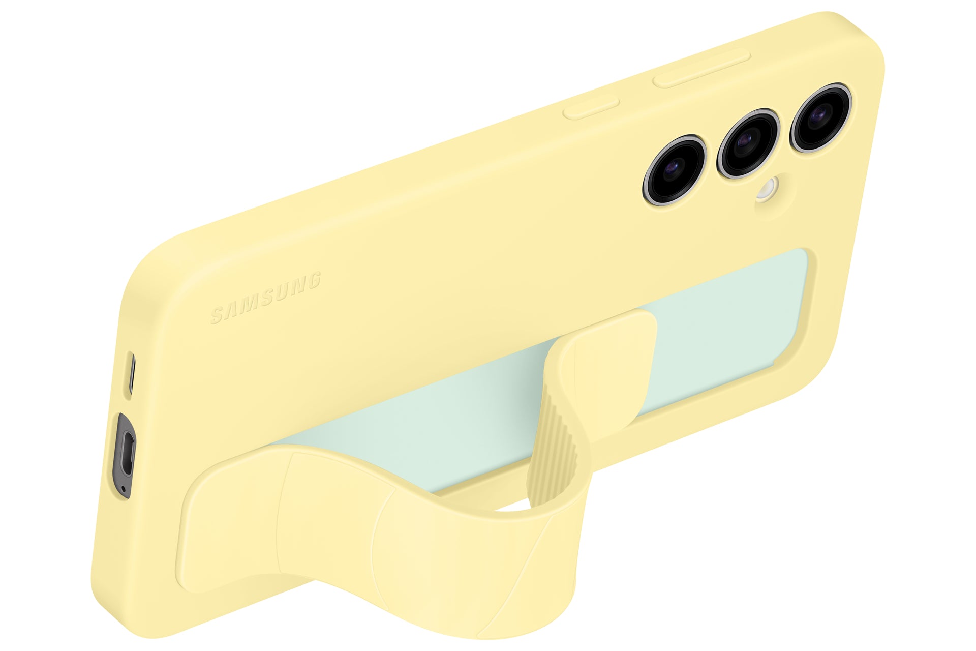 Samsung S24 FE Stand Grip Case Yellow