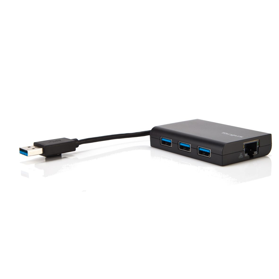 TARGUS Concentrateur USB 3.0 - 3 Ports + 1 Port Gigabit Ethernet  - Noir