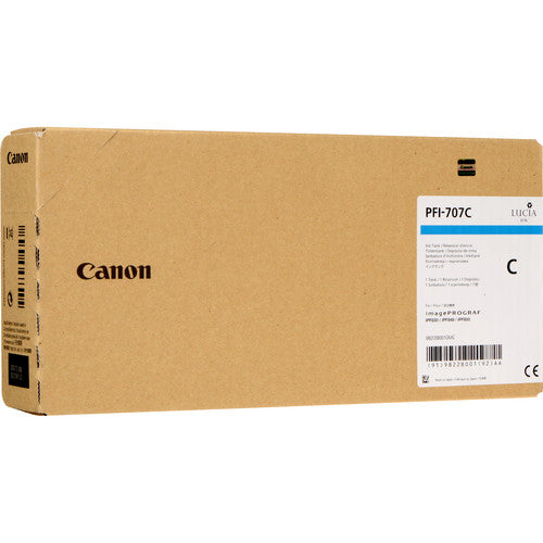 CANON CARTOUCHE ENCRE PFI-707C Cyan 700 ml pour IPF830/840/850