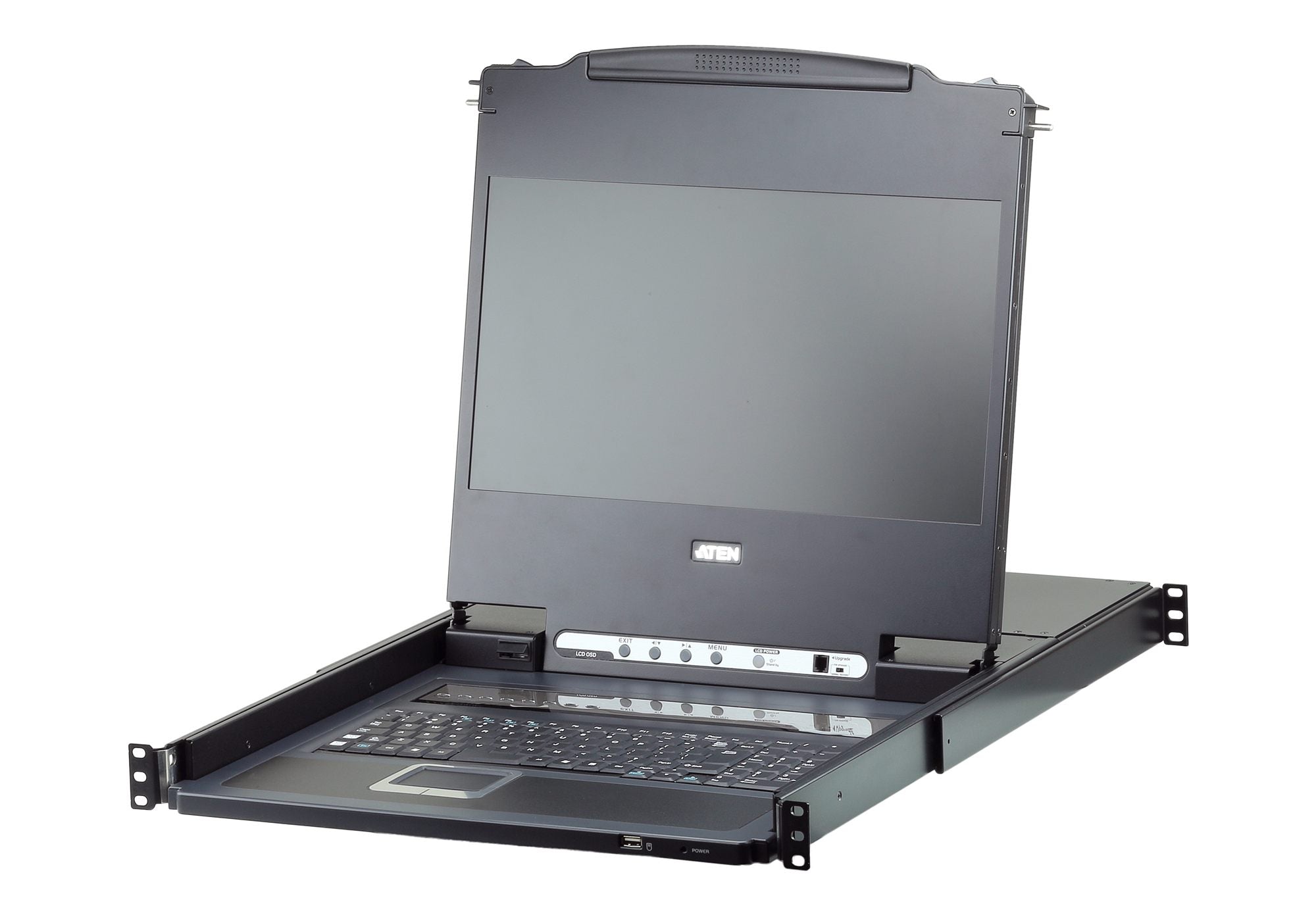 "ATEN CL6708MW-ATA-AG support d'ordinateurs 43,9 cm (17.3"") 1920 x 1080 pixels Métal, Plastique Noir 1U"