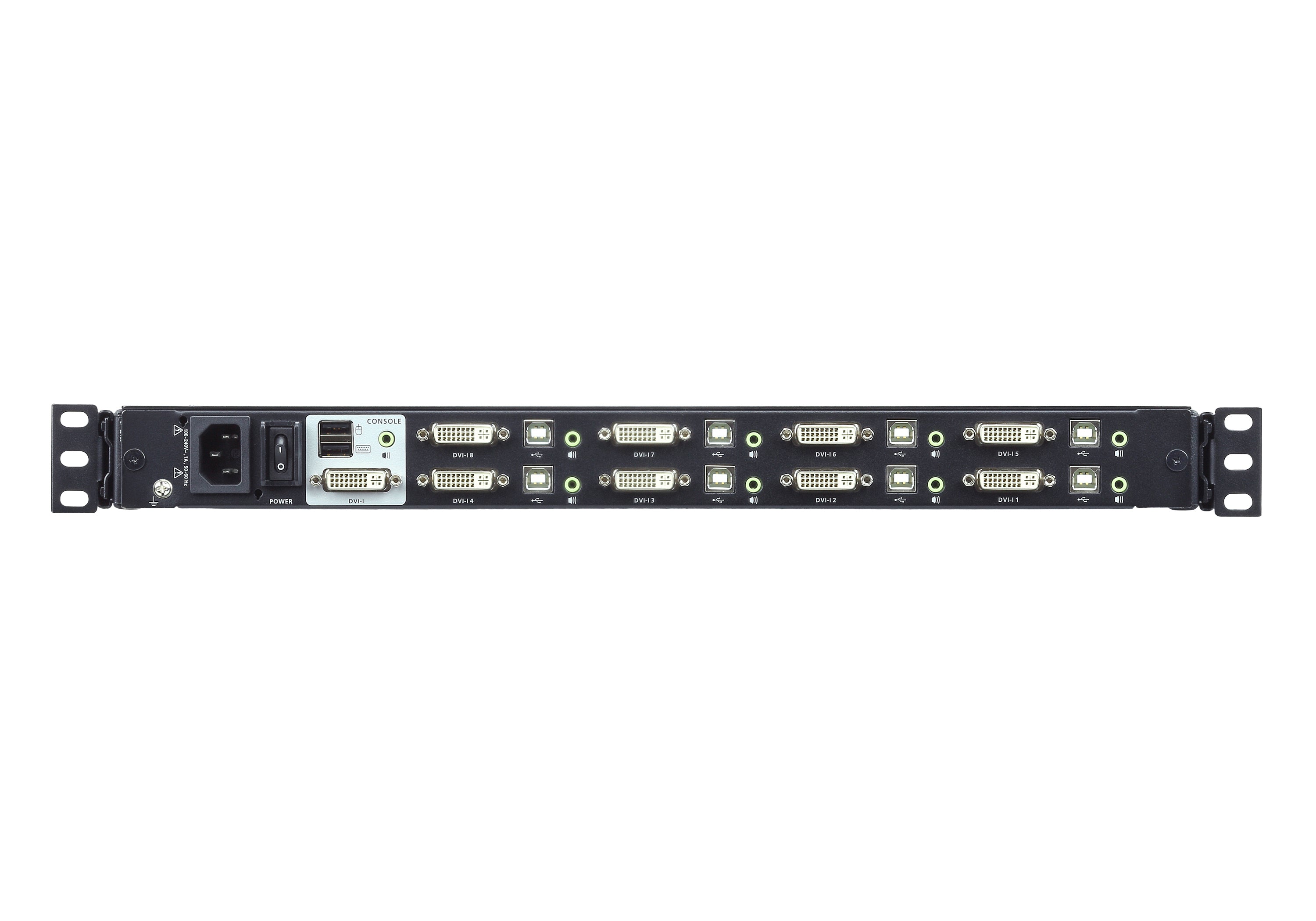 "ATEN CL6708MW-ATA-AG support d'ordinateurs 43,9 cm (17.3"") 1920 x 1080 pixels Métal, Plastique Noir 1U"