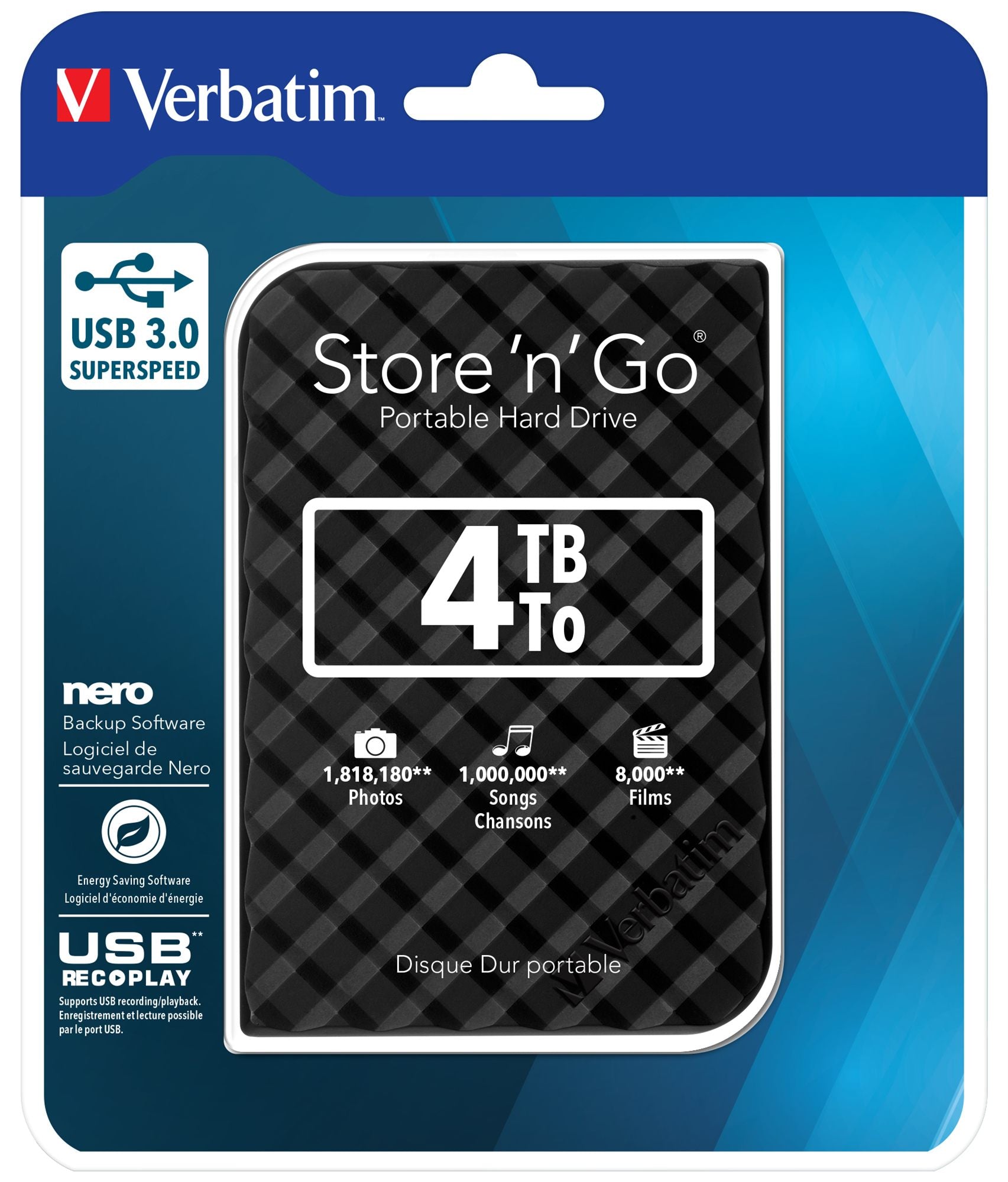 Store n Go 2.5" 6.35mm Gen 2 4TB USB 3