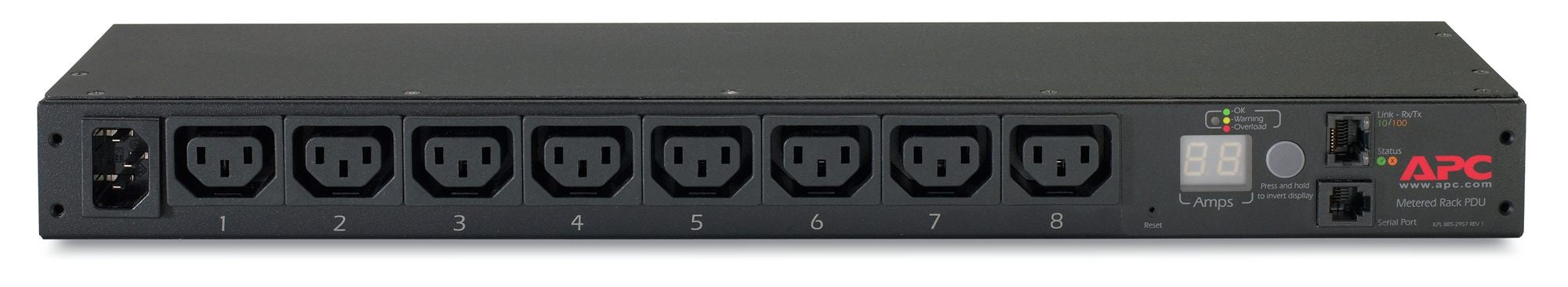 APC Rack PDU Metered 1U 10A 230V 8C13