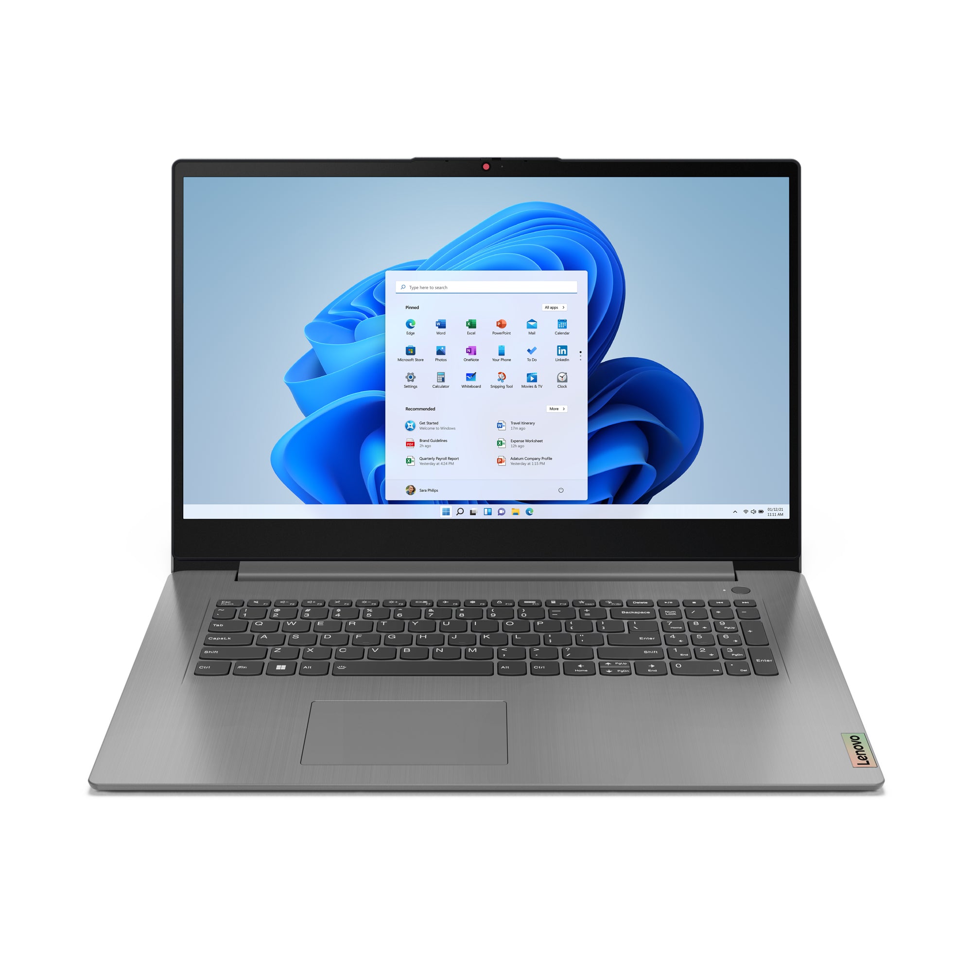 Portable Lenovo IdeaPad 3 17IAU7 INTEL Pentium N8505 128GB 17'' HD+ 250N W11H 82