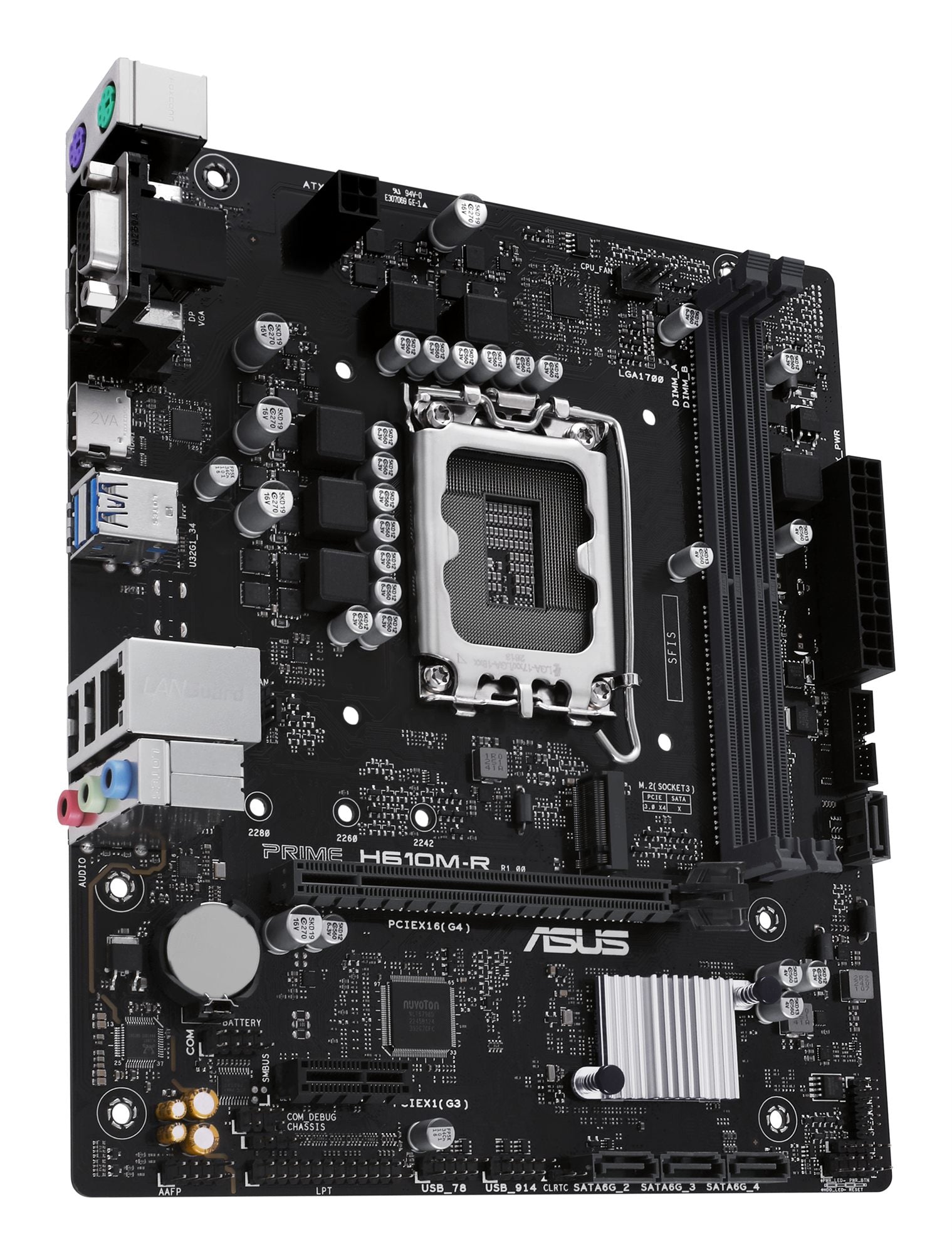 ASUS PRIME H610M-R-SI LGA 1700 2DDR5 microATX 4xSATA MB 1xHDMI 2.1 1xDP 1.4 1xD-Sub 1xM.2