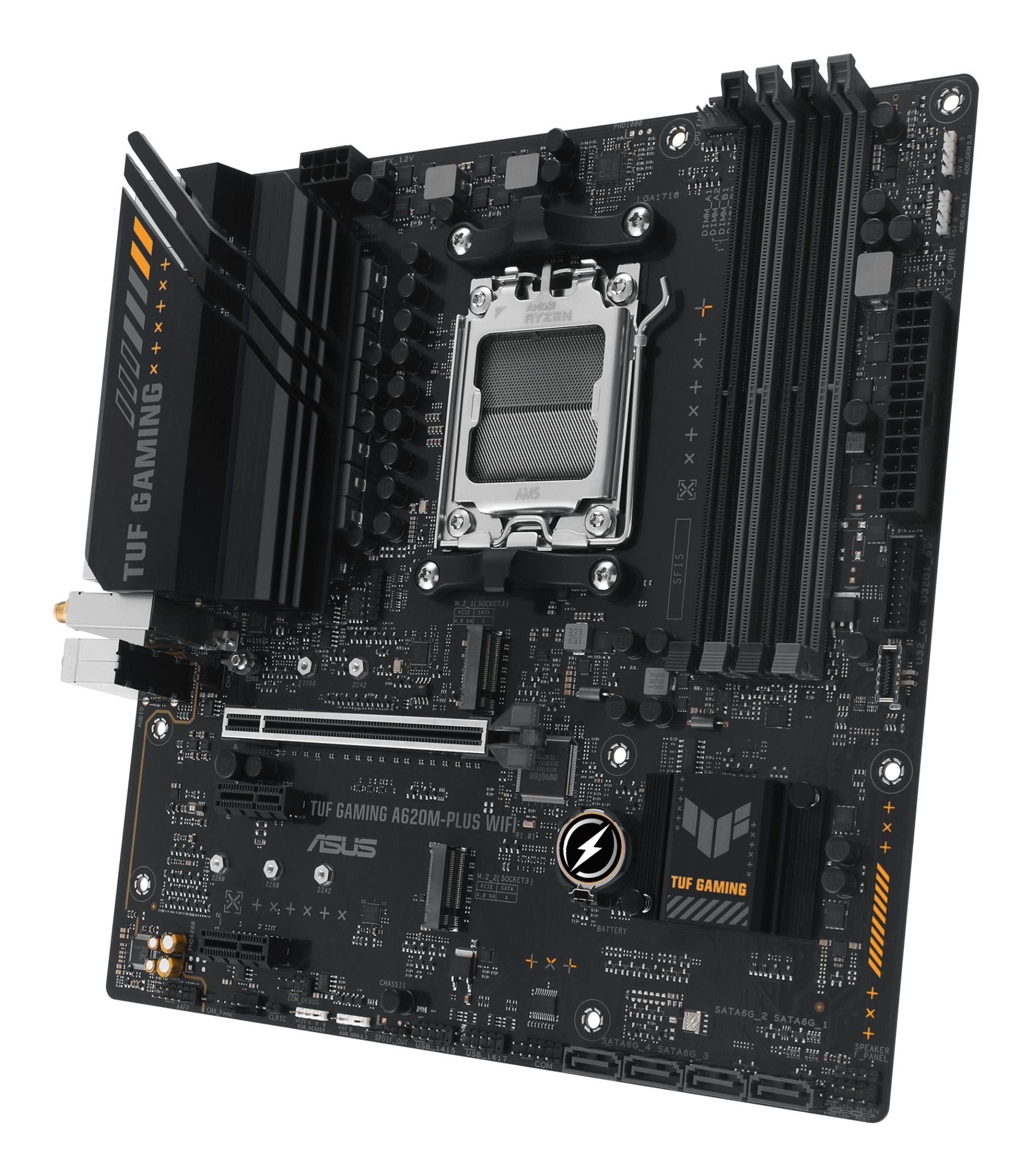 ASUS TUF GAMING A620M-PLUS WIFI AMD A620 Emplacement AM5 micro ATX