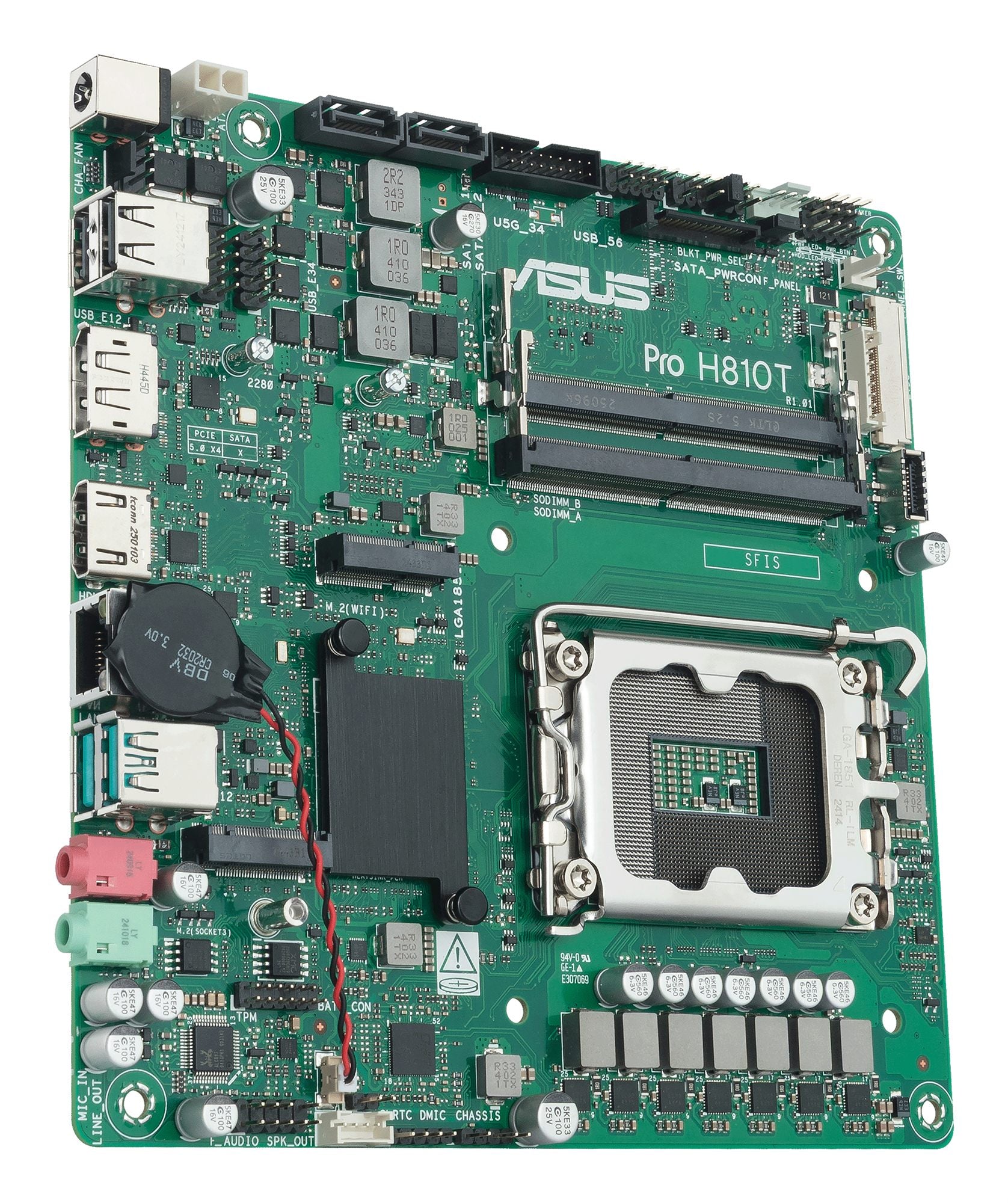 ASUS H810 LGA 1851 mini-ITX Thin motherboard 1xHDMI 1xDP