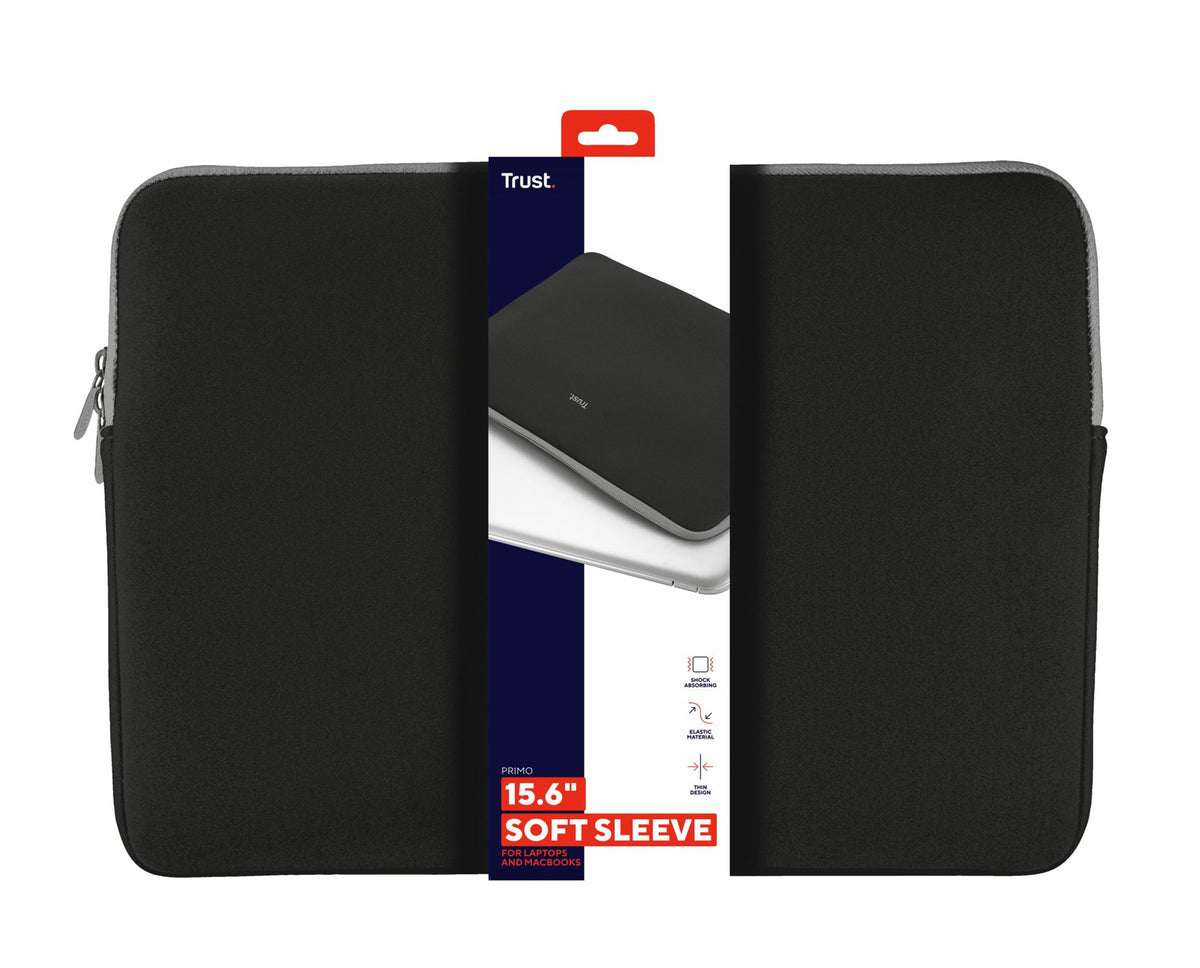 TRUST Housse de protection PRIMO pour ordinateur portable 15.6p - noire