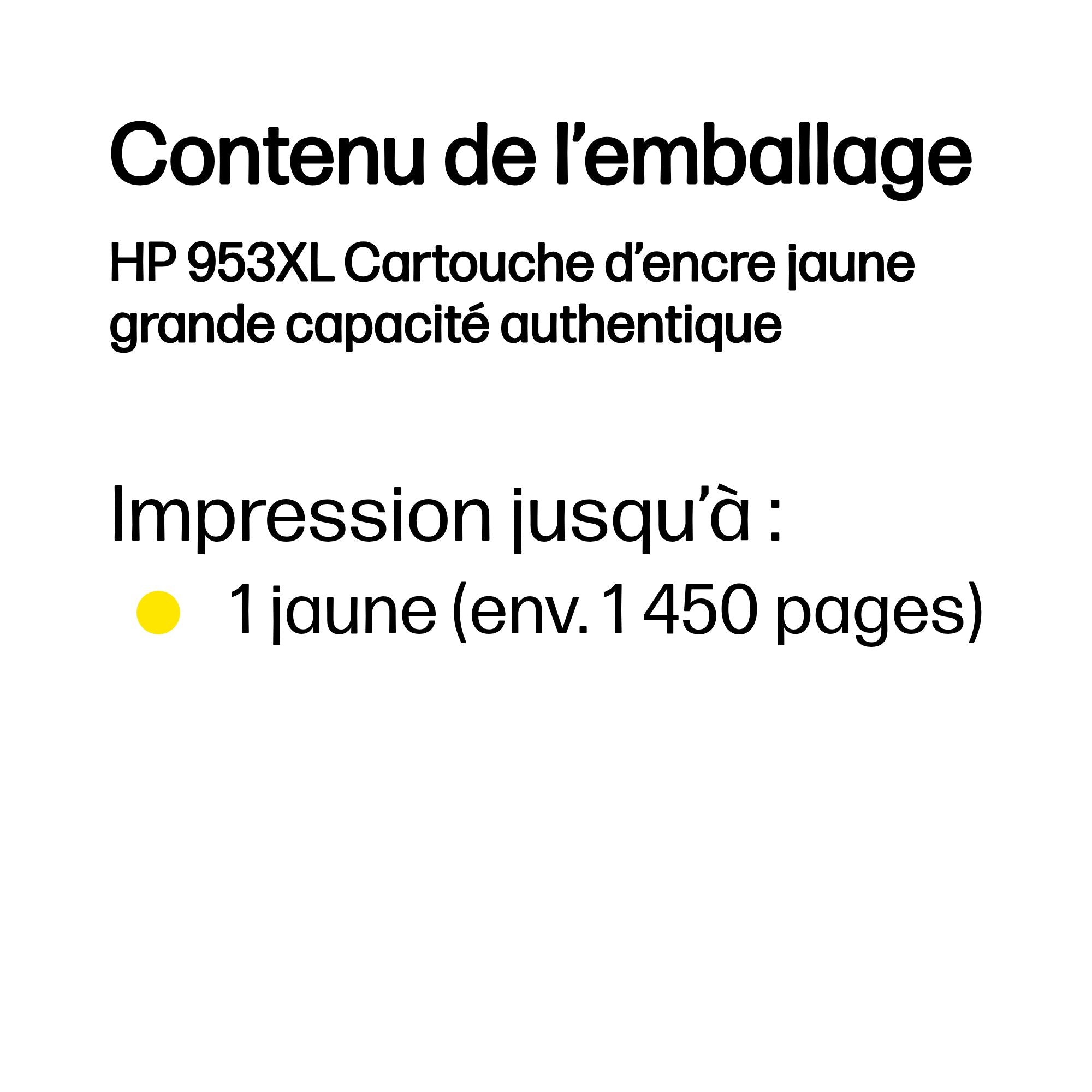 HP 953XL original Ink cartridge F6U18AE BGX Yellow 1.450 Pages