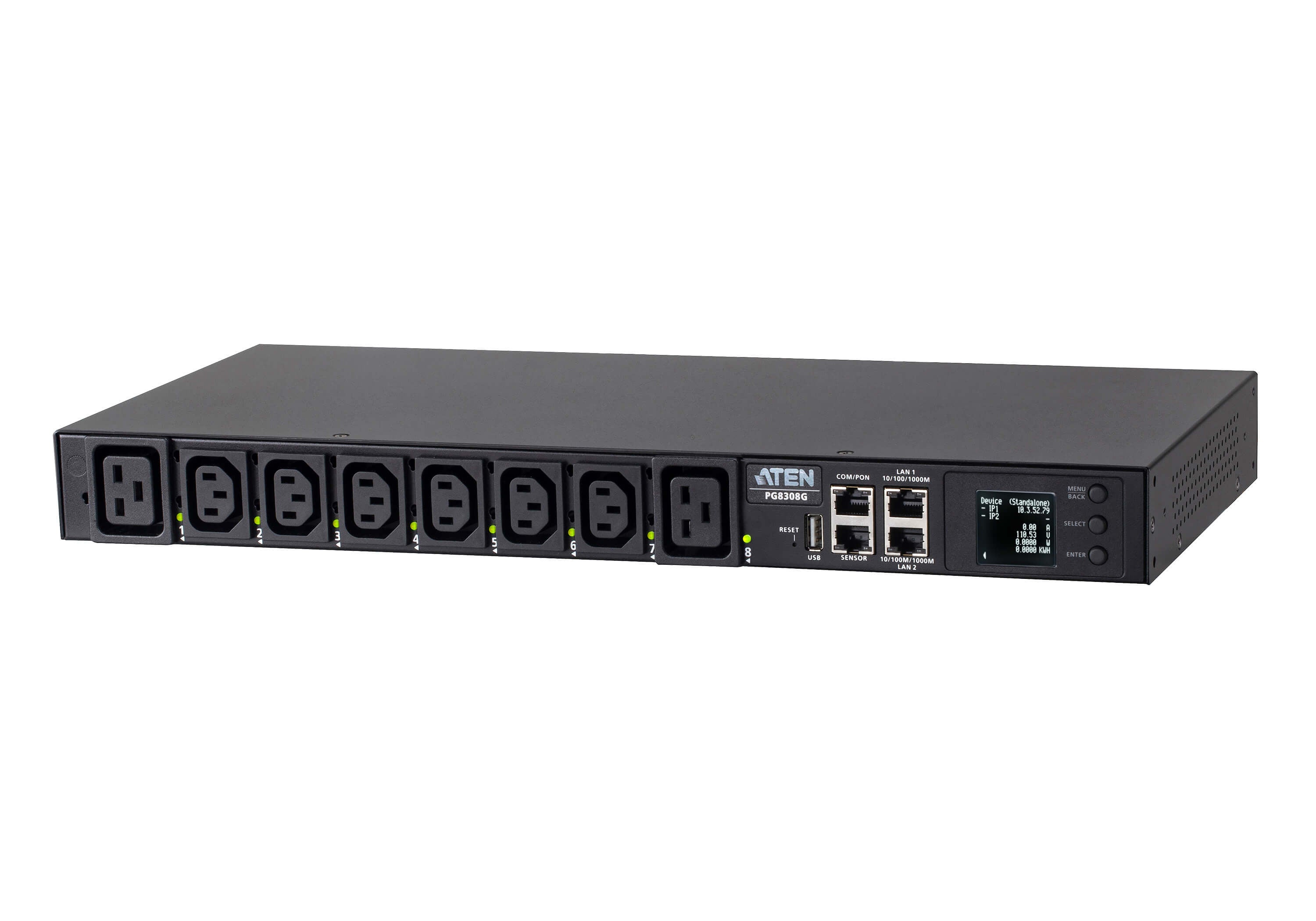 ATEN PG8308G ECO PDU MULTIPRISE IP 6xC13+2xC19 switché mesur