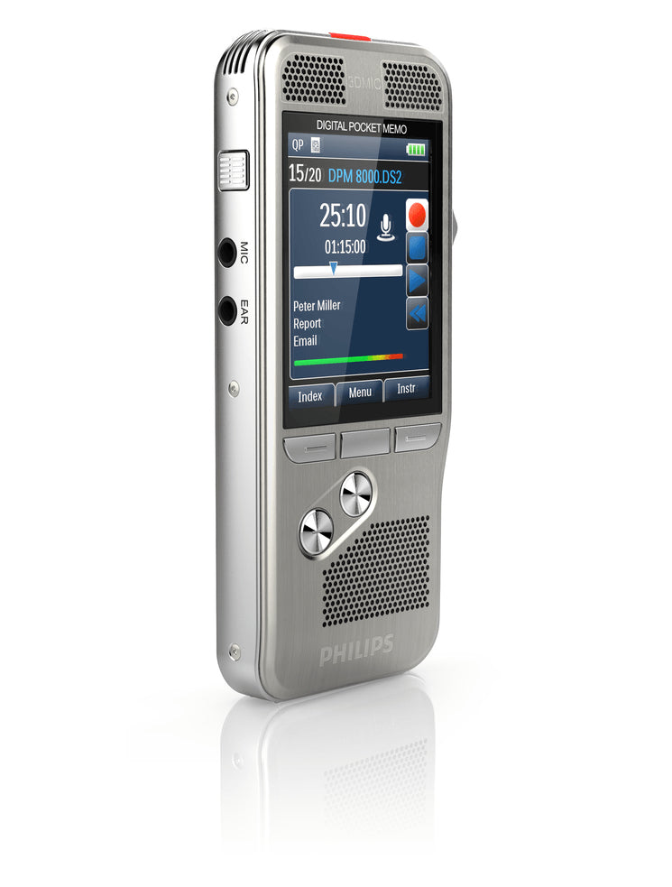 PHILIPS PocketMemo DPM8100 : Enregistreur vocal, argent