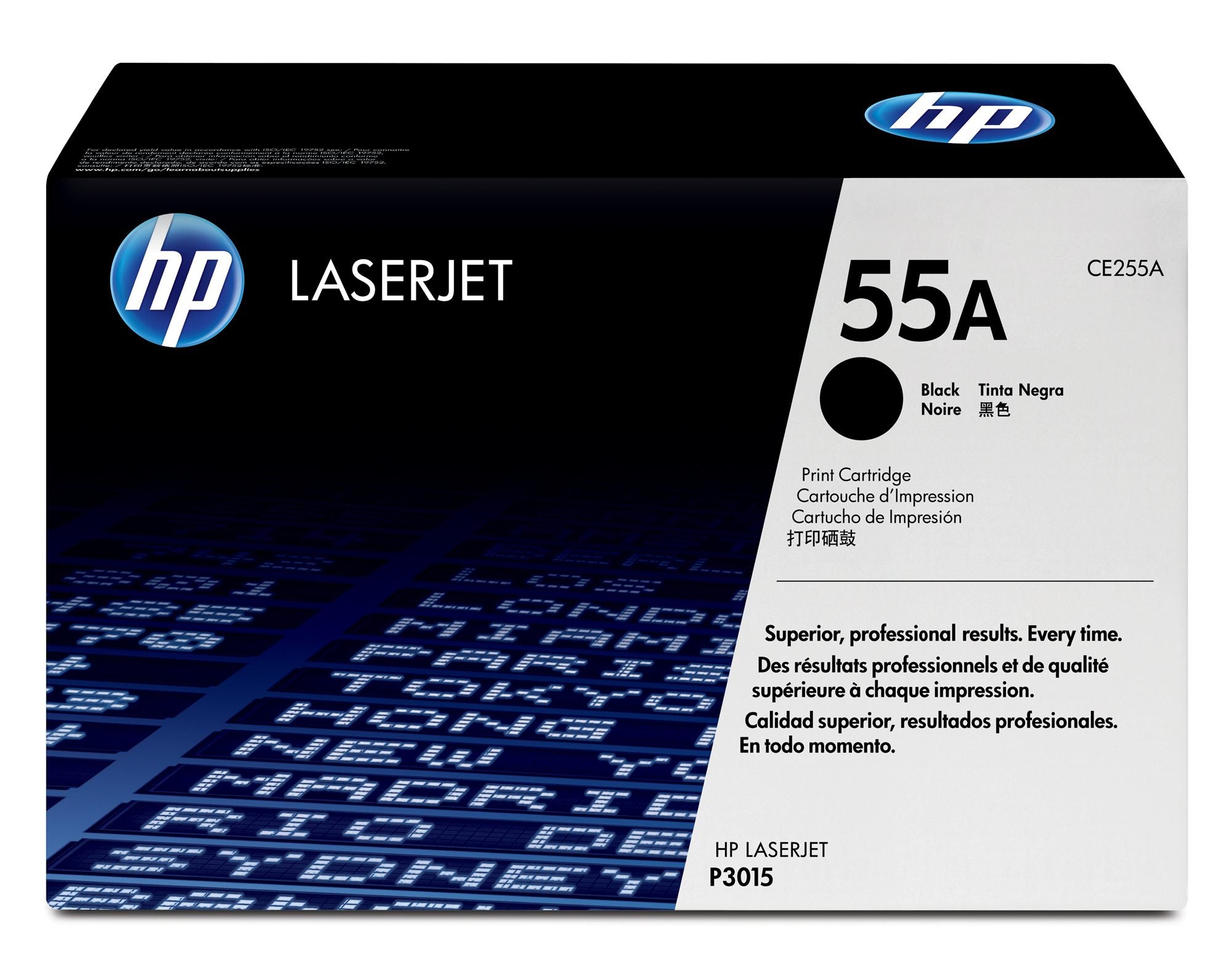 HP 55A original LaserJet Toner cartridge CE255A black standard capacity 6.000 pages 1-pack