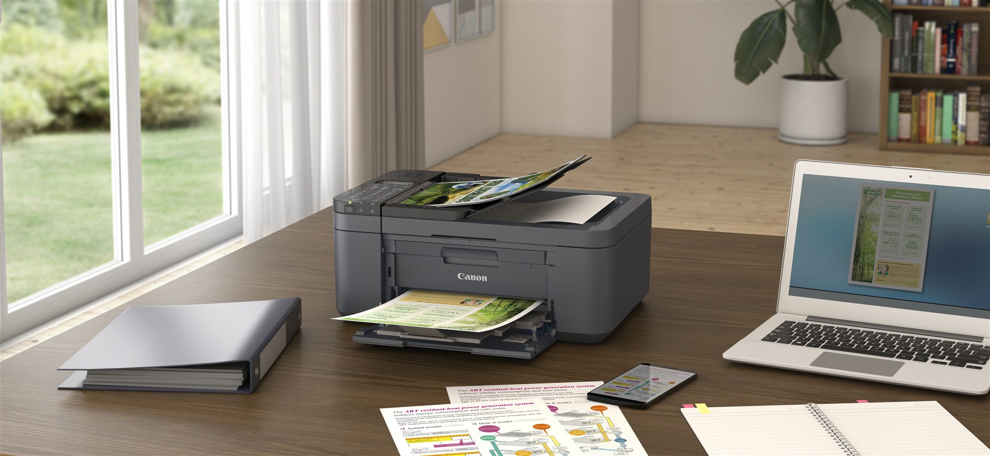 CANON PIXMA TR4755i MFP colour inkjet A4 6.4ppm Copy 8.8ipm Print 100sheets USB Wi-Fi Black