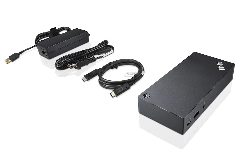 Lenovo 40A90090EU station d'accueil Avec fil USB 3.2 Gen 1 (3.1 Gen 1) Type-C Noir