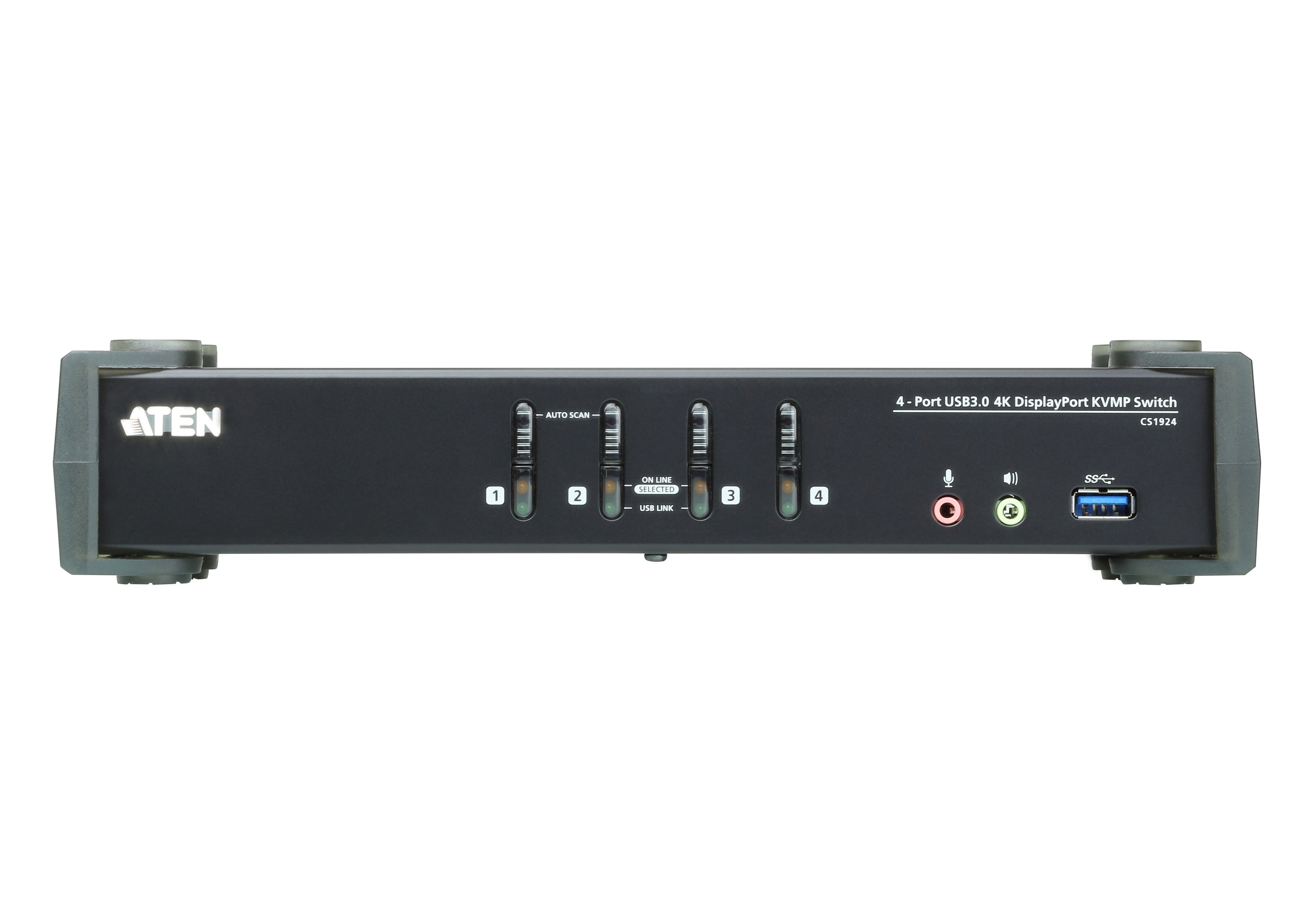 Aten CS1924 switch KVM DisplayPort/USB 3.0/Audio - 4 ports
