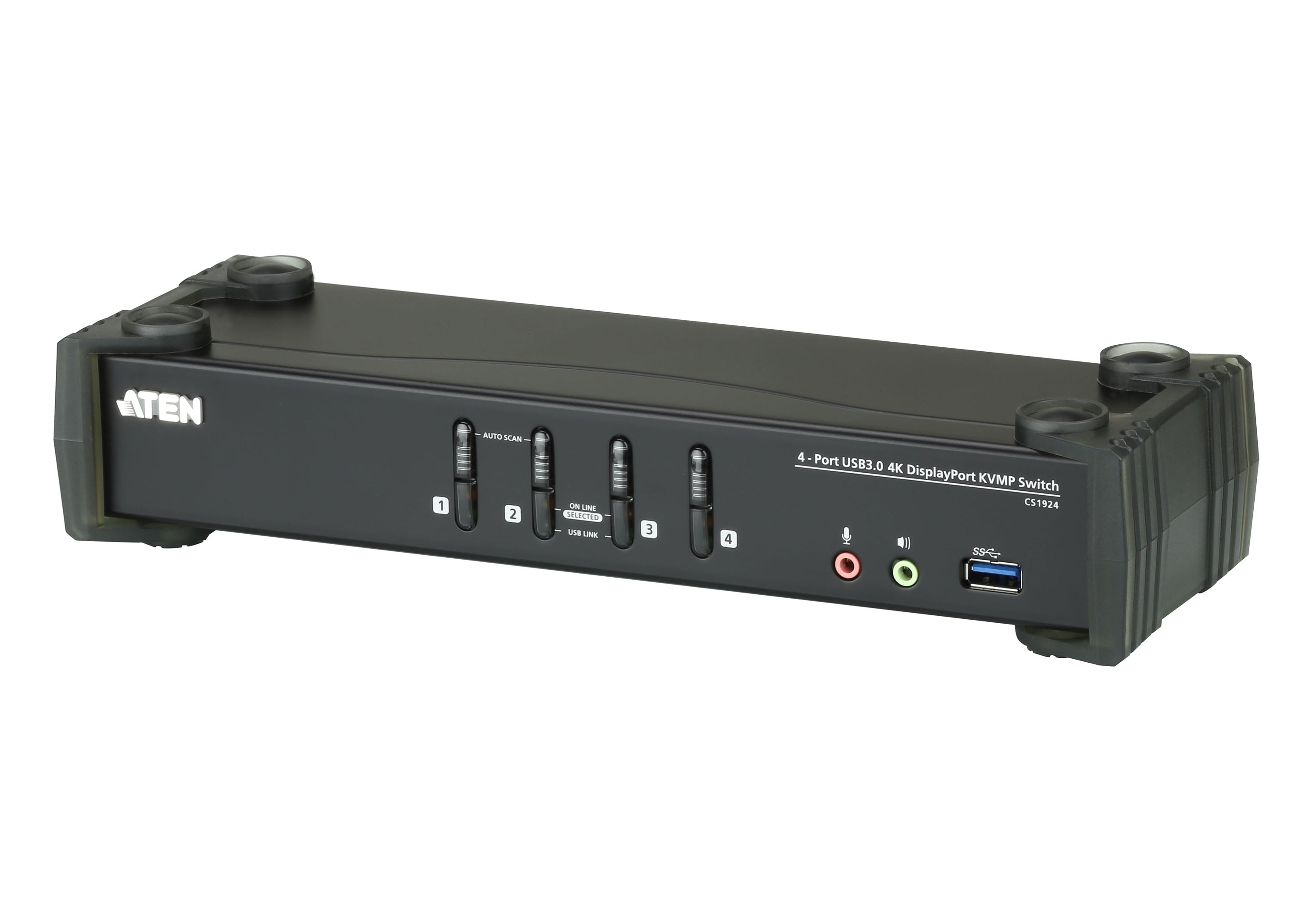 Aten CS1924 switch KVM DisplayPort/USB 3.0/Audio - 4 ports