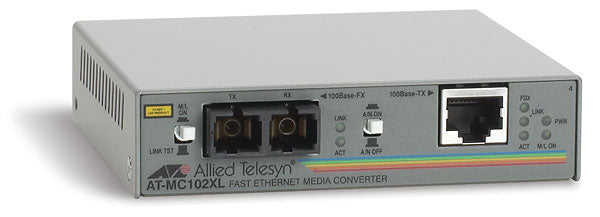 Allied AT-MC102XL convert. RJ45 - fibre 100FX SC 2km