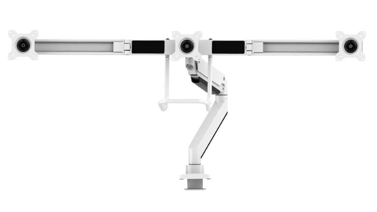 NEOMOUNTS NM-D775DX3WHITE Support décran à fixer 17-27p - ressort à gaz - Topfix - arrêt 180