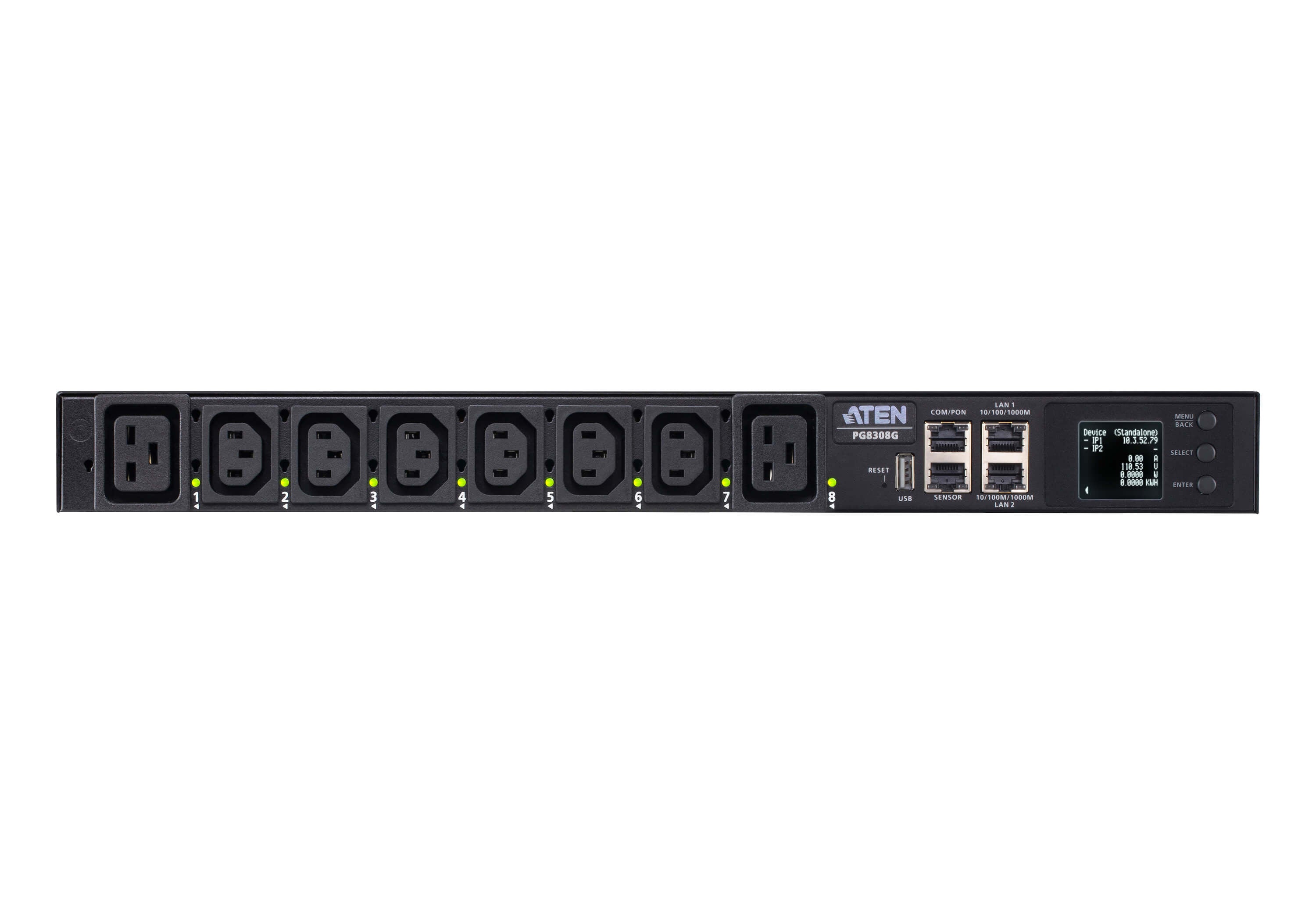 ATEN PG8308G ECO PDU MULTIPRISE IP 6xC13+2xC19 switché mesur