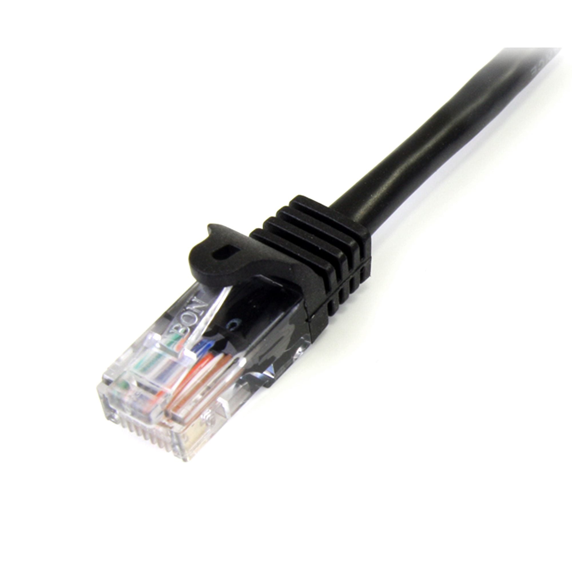 2m Black Snagless UTP Cat5e Patch Cable