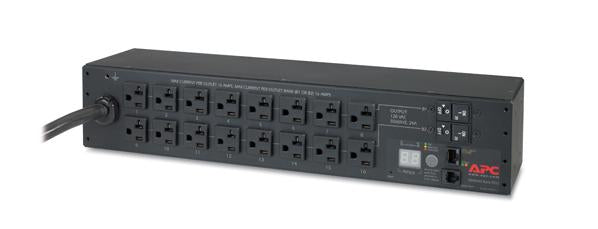 APC Metered Rack PDU AP7802B Rack AC 100/120V input NEMA L5-30 output connectors 16 NEMA 5-20 2U 3.65m cord